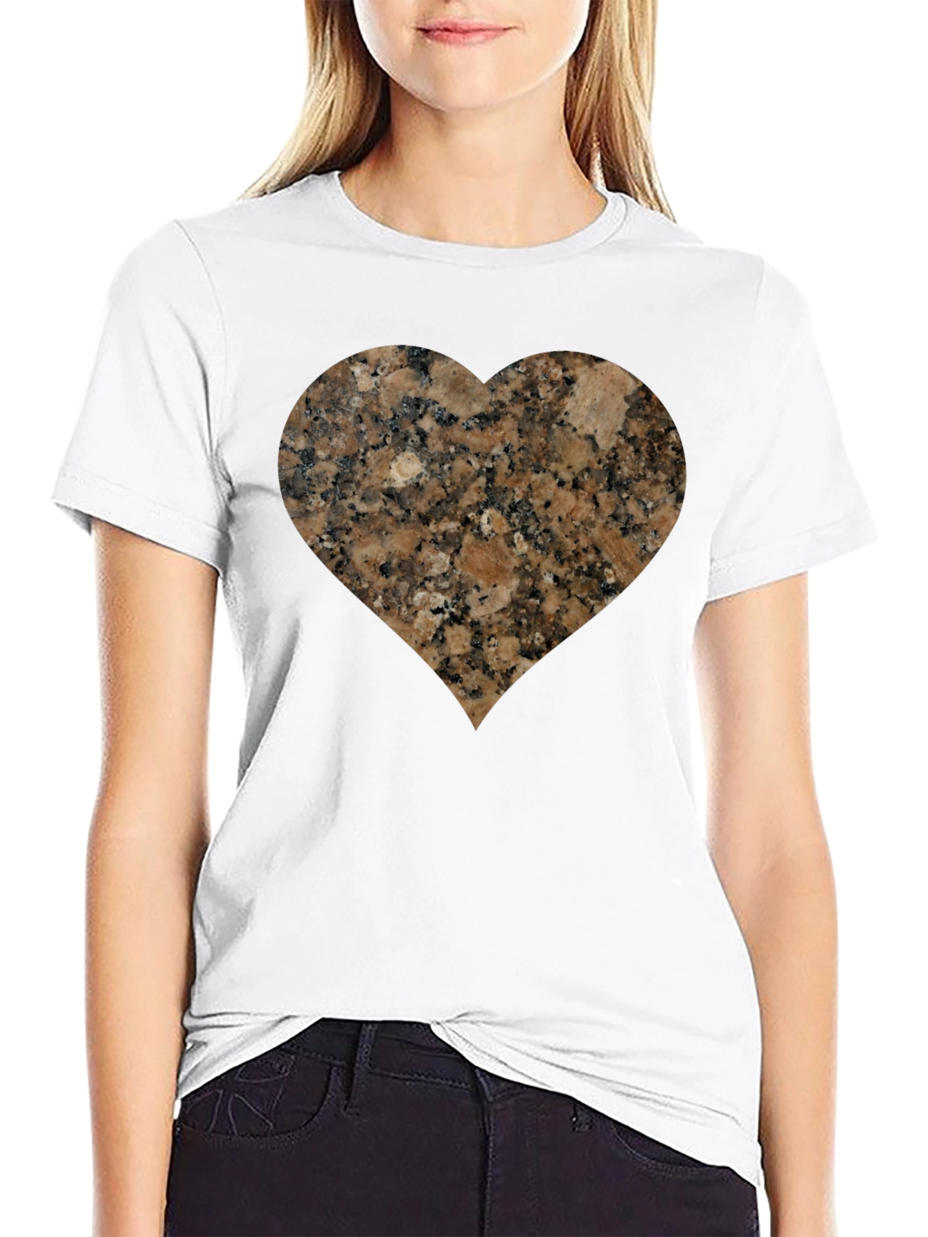 Granite Heart Tee - Unique Graphic T-Shirt