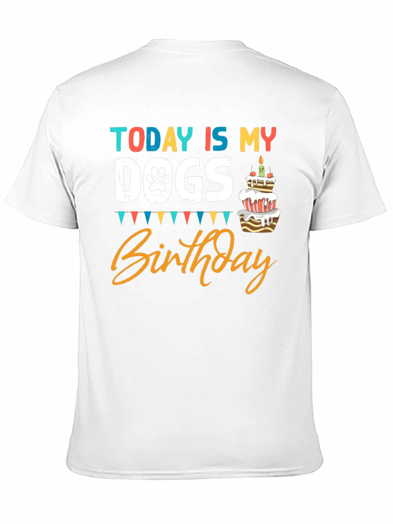 Today Is My Dogs Birthday Black T-Shirt