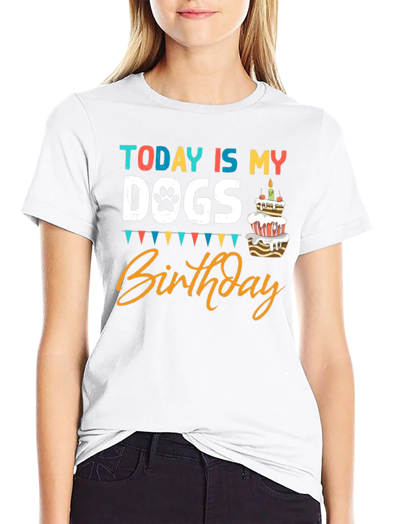 Today Is My Dogs Birthday Black T-Shirt