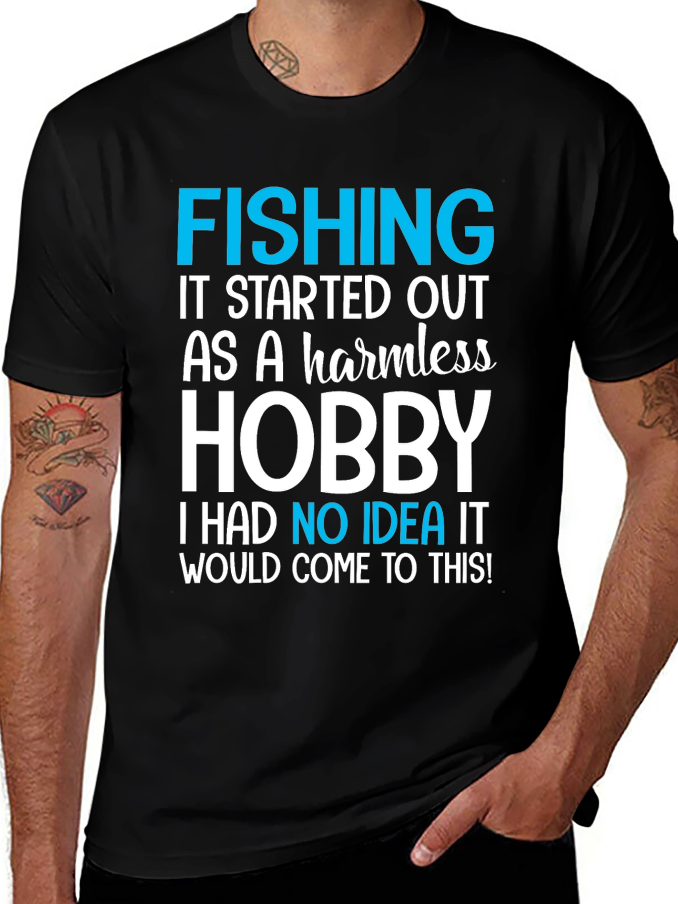 Fishing Hobby Tee - Funny Graphic T-Shirt
