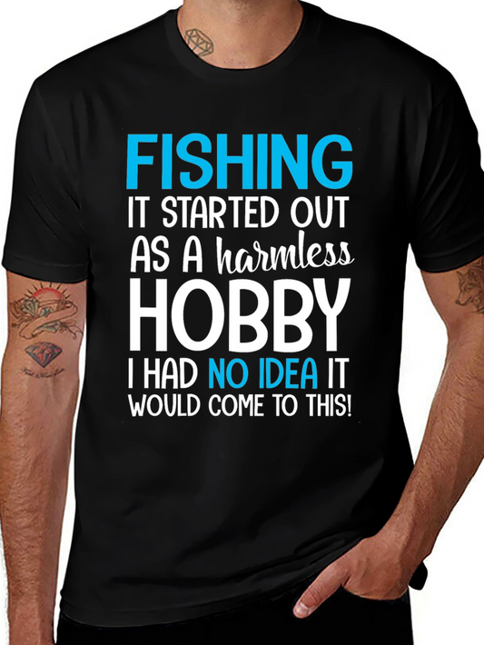 Fishing Hobby Tee - Funny Graphic T-Shirt