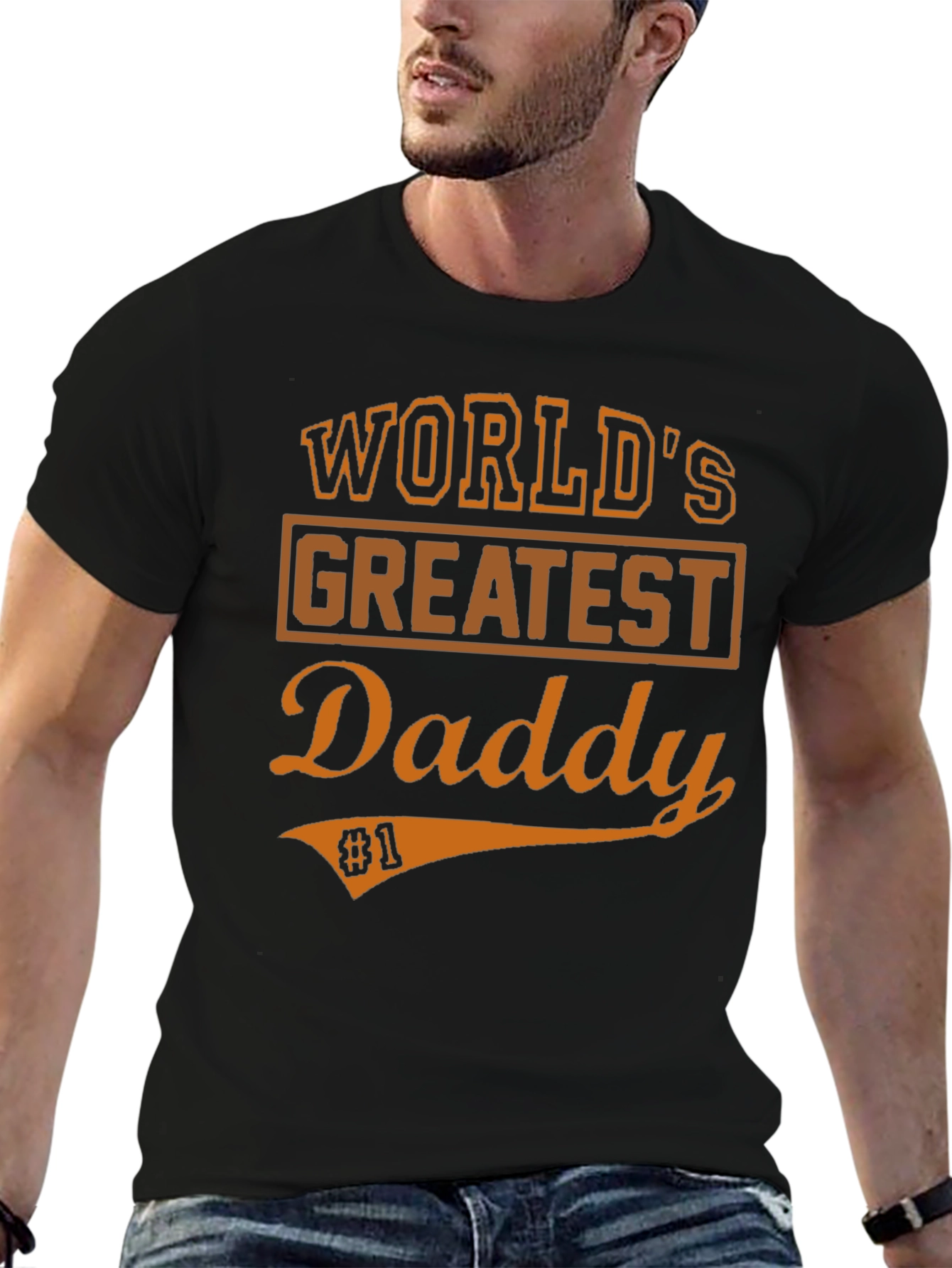 Worlds Greatest Daddy T-Shirt - Black