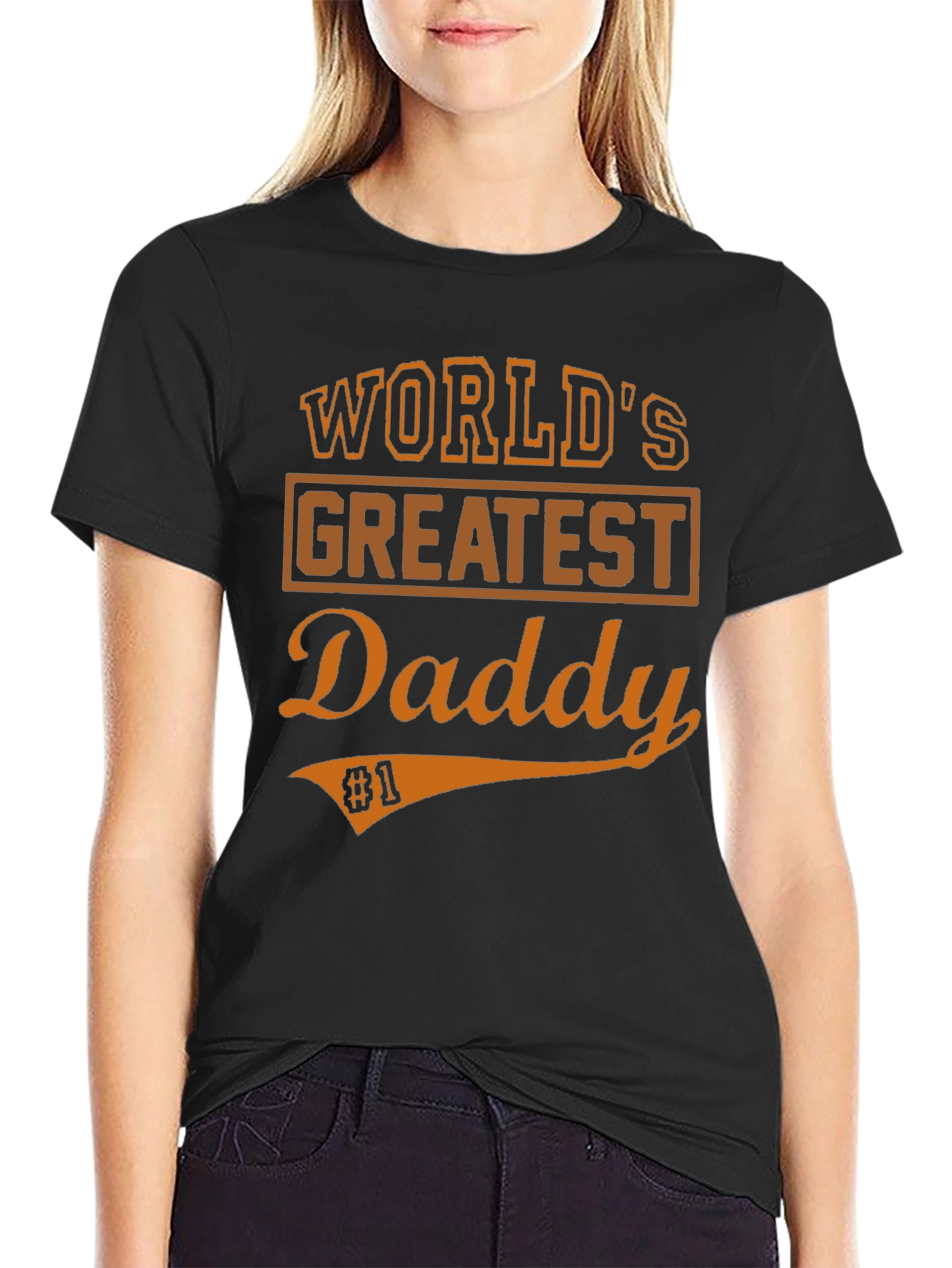 Worlds Greatest Daddy T-Shirt - Black