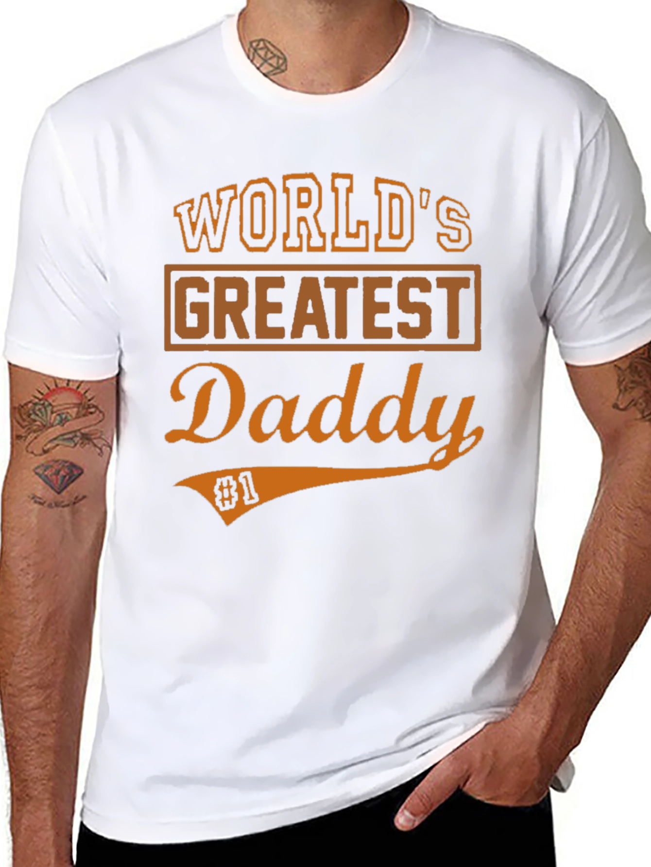 Worlds Greatest Daddy T-Shirt - Black