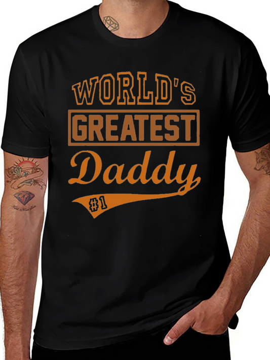 Worlds Greatest Daddy T-Shirt - Black