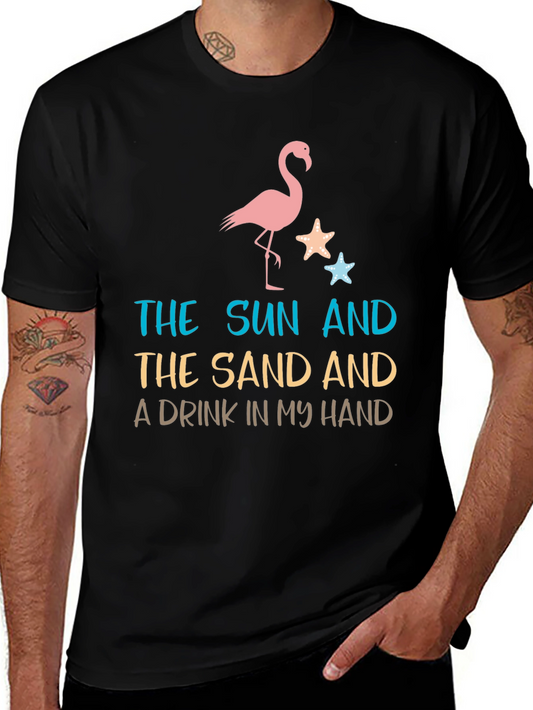Beach Vibes Tee: Sun Sand Drink