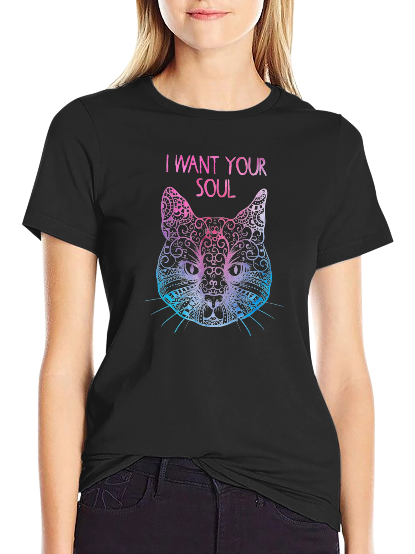 I Want Your Soul Cat T-Shirt