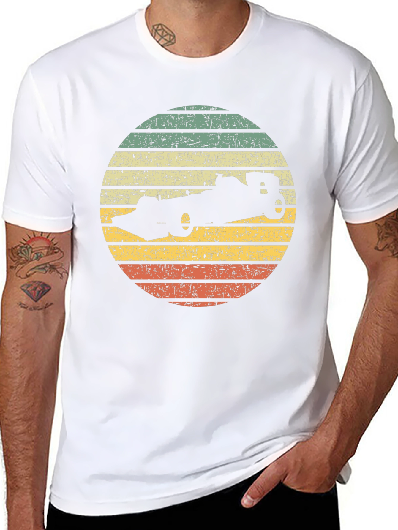 Retro Formula 1 Racing Car Graphic Tee