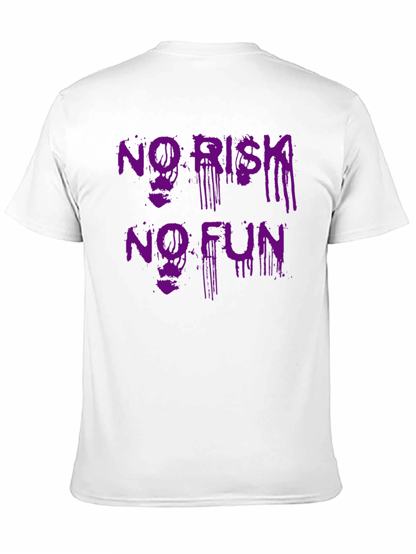 No Risk No Fun Black Graphic Tee