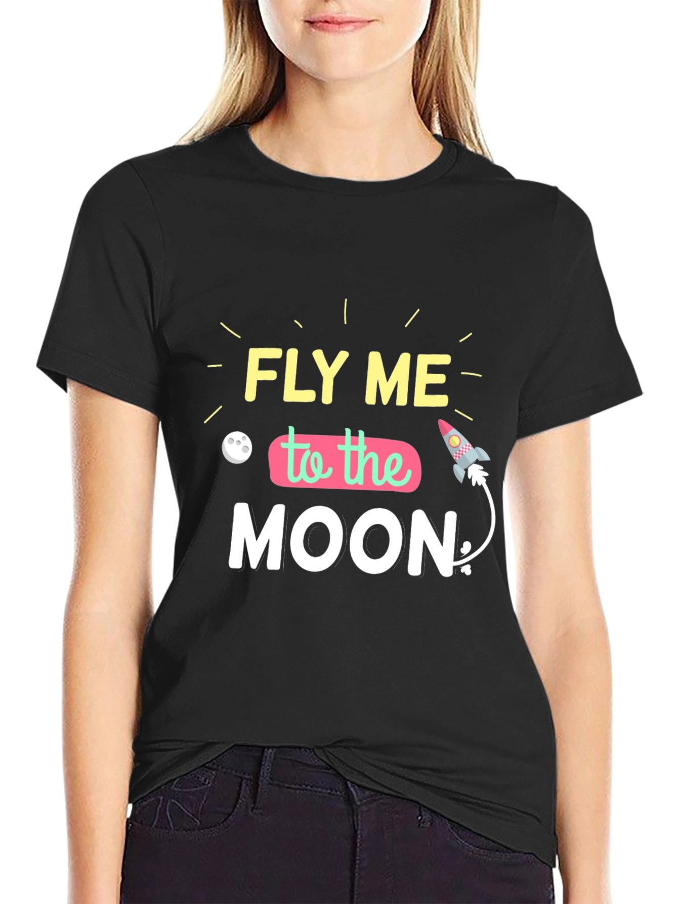Fly Me To The Moon Graphic T-Shirt