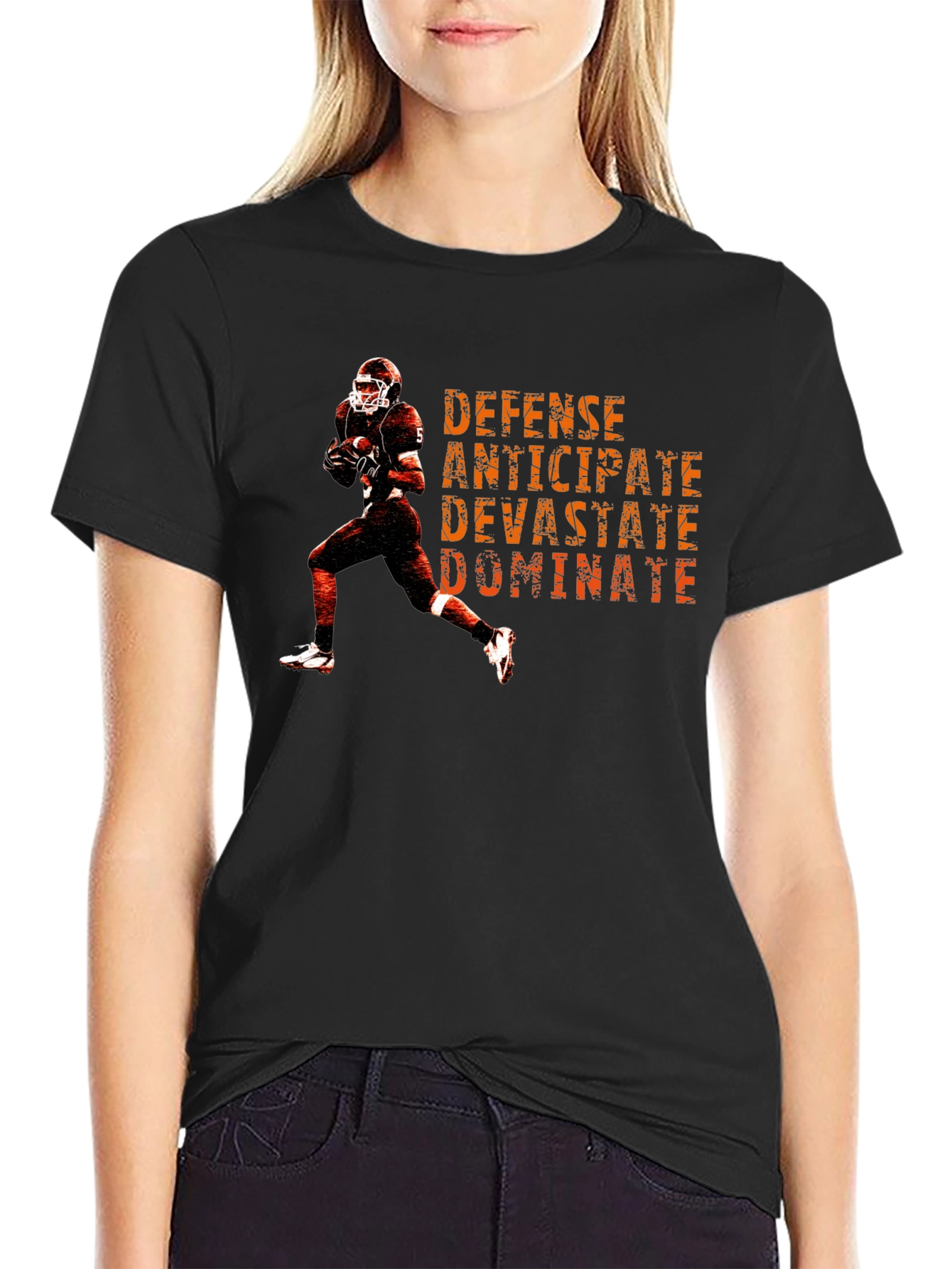 Football Defense Graphic T-Shirt