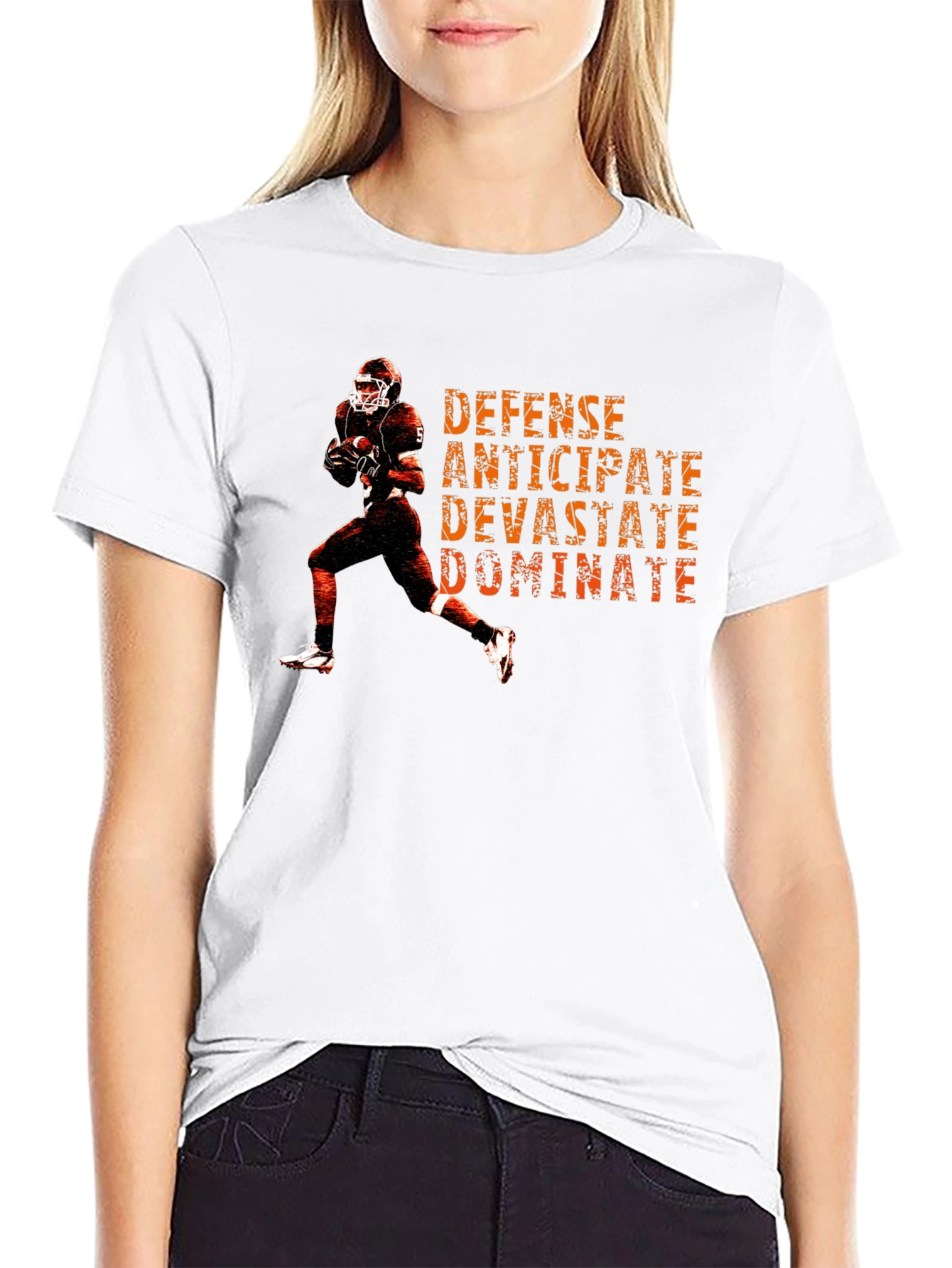 Football Defense Graphic T-Shirt