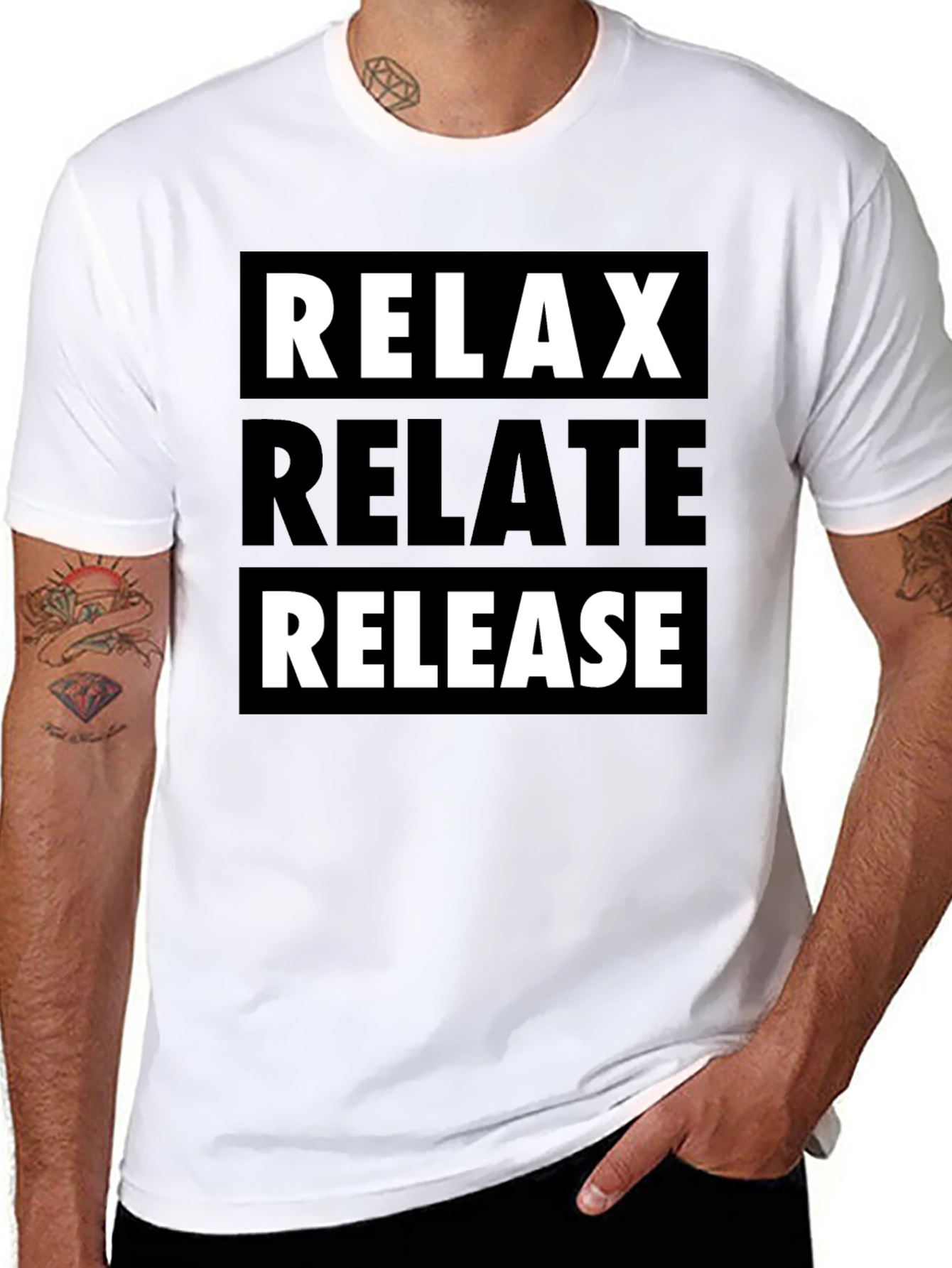 Relax Relate Release Graphic Tee