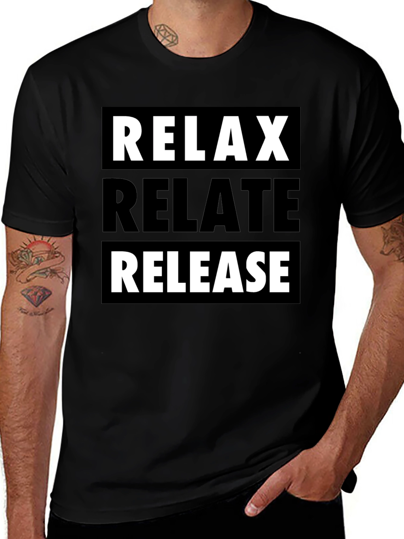 Relax Relate Release Graphic Tee