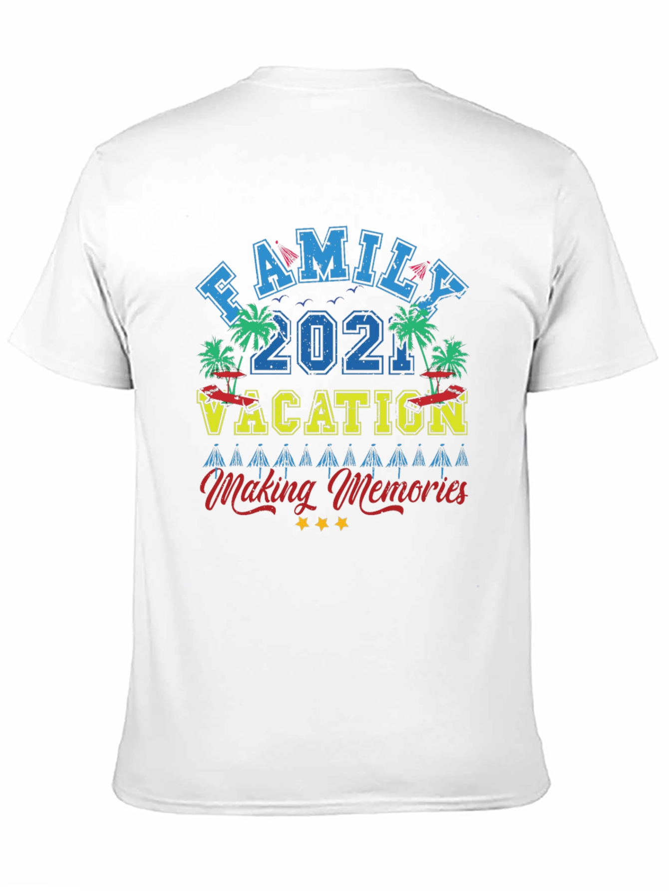 Family Vacation 2021 Black Graphic Tee