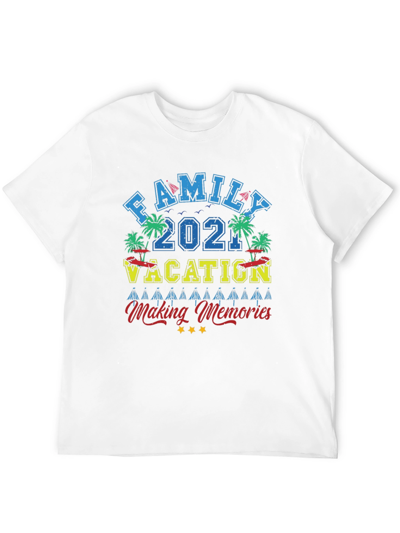 Family Vacation 2021 Black Graphic Tee