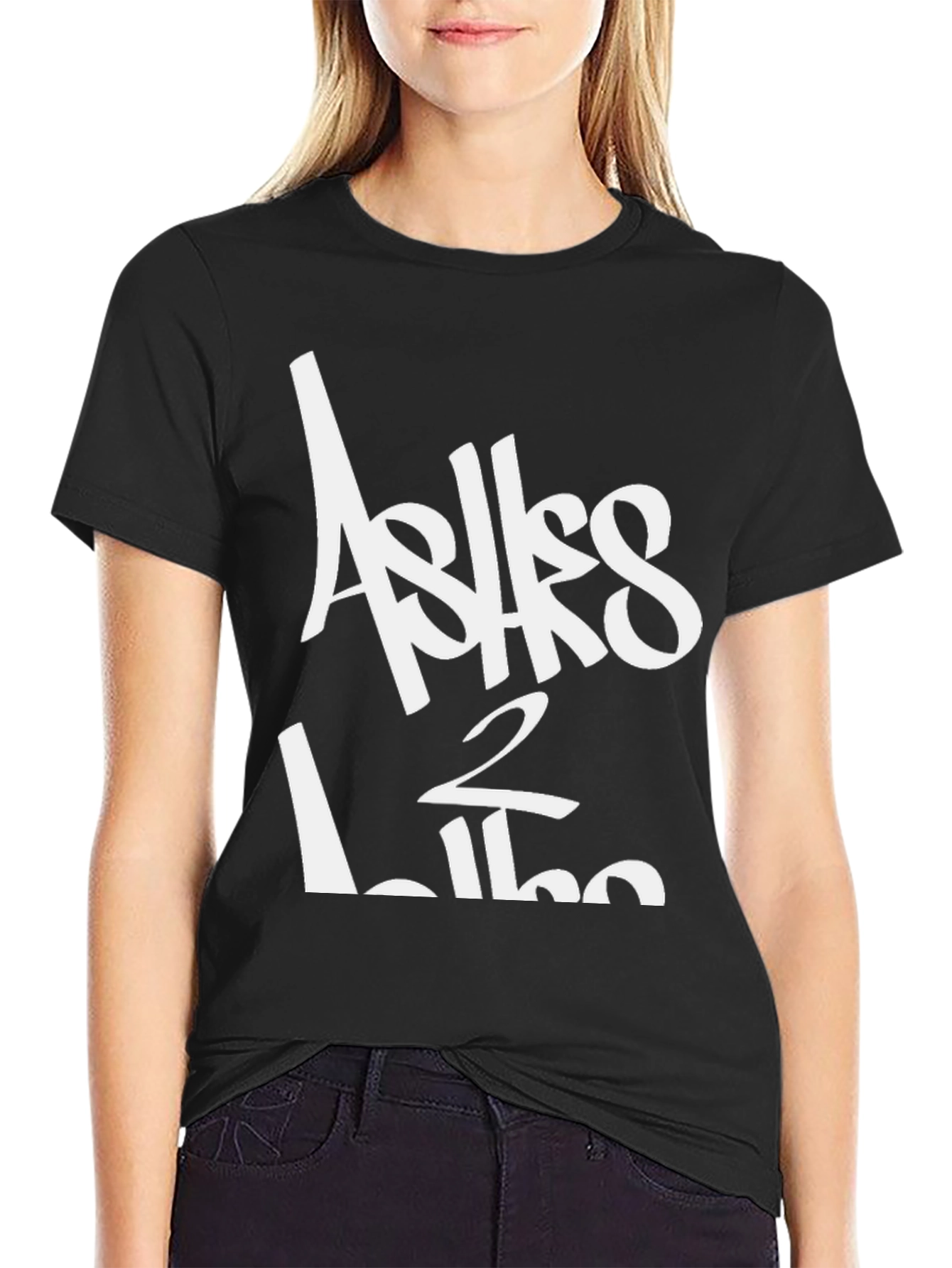 Ashes 2 Ashes Black Graphic T-Shirt