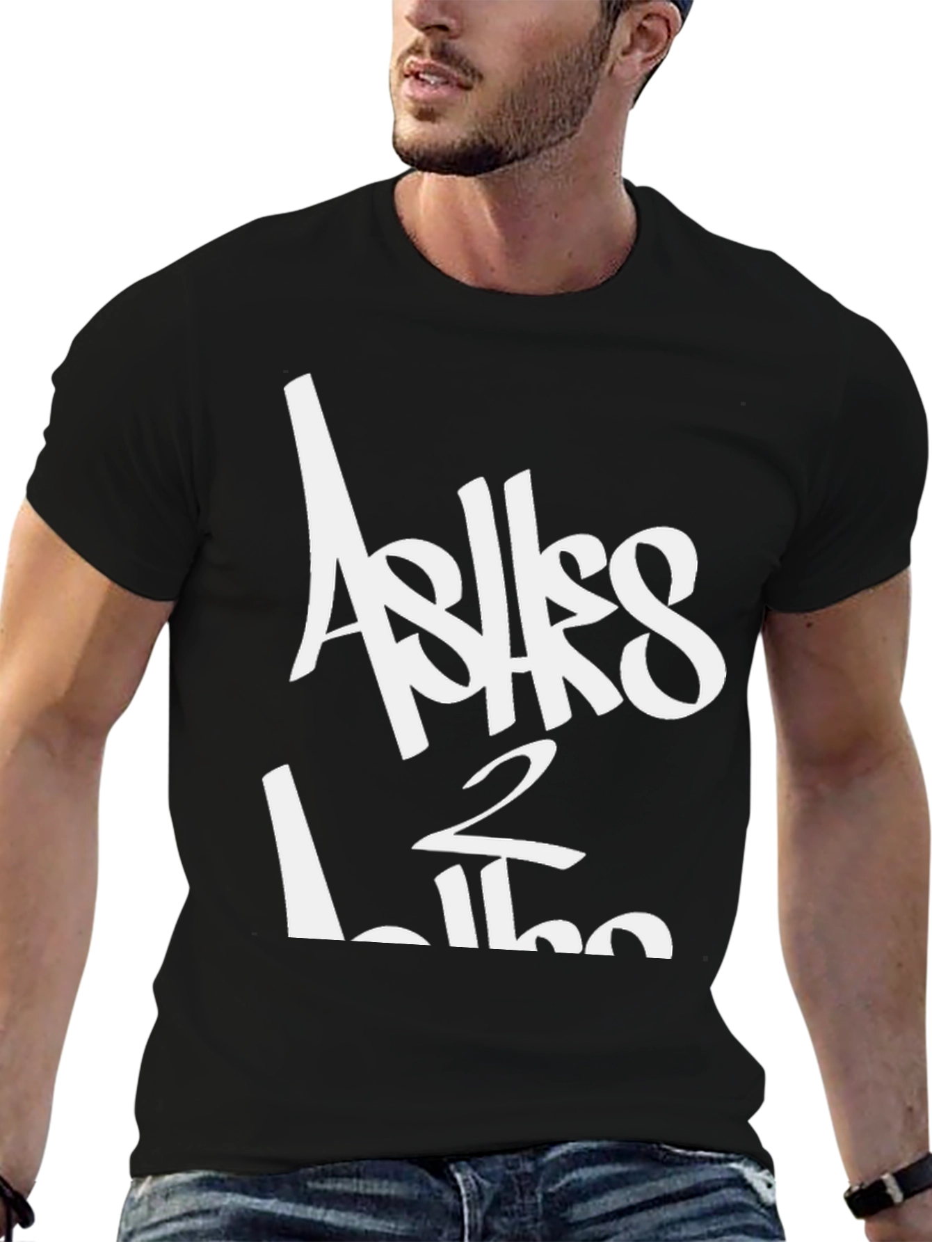 Ashes 2 Ashes Black Graphic T-Shirt
