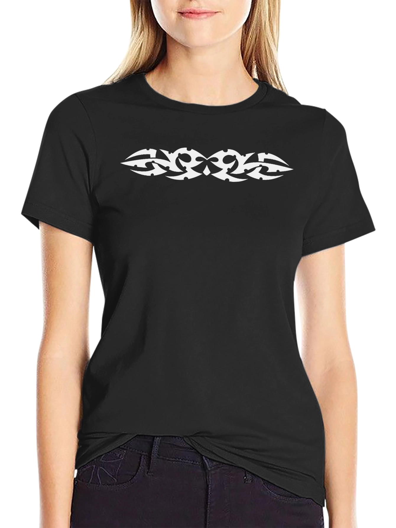 Tribal Art Graphic Black T-Shirt