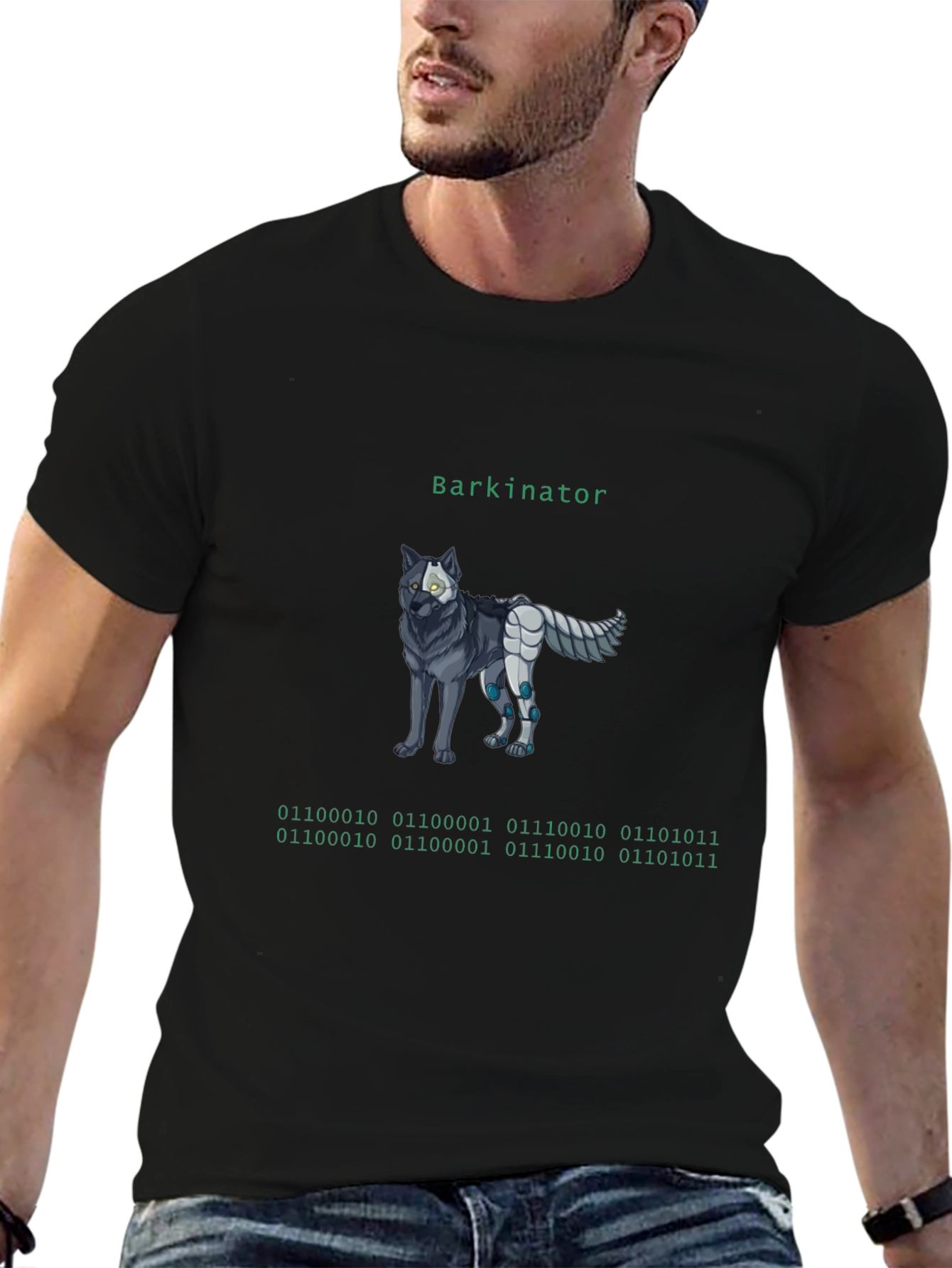 Barkinator Wolf Graphic T-Shirt