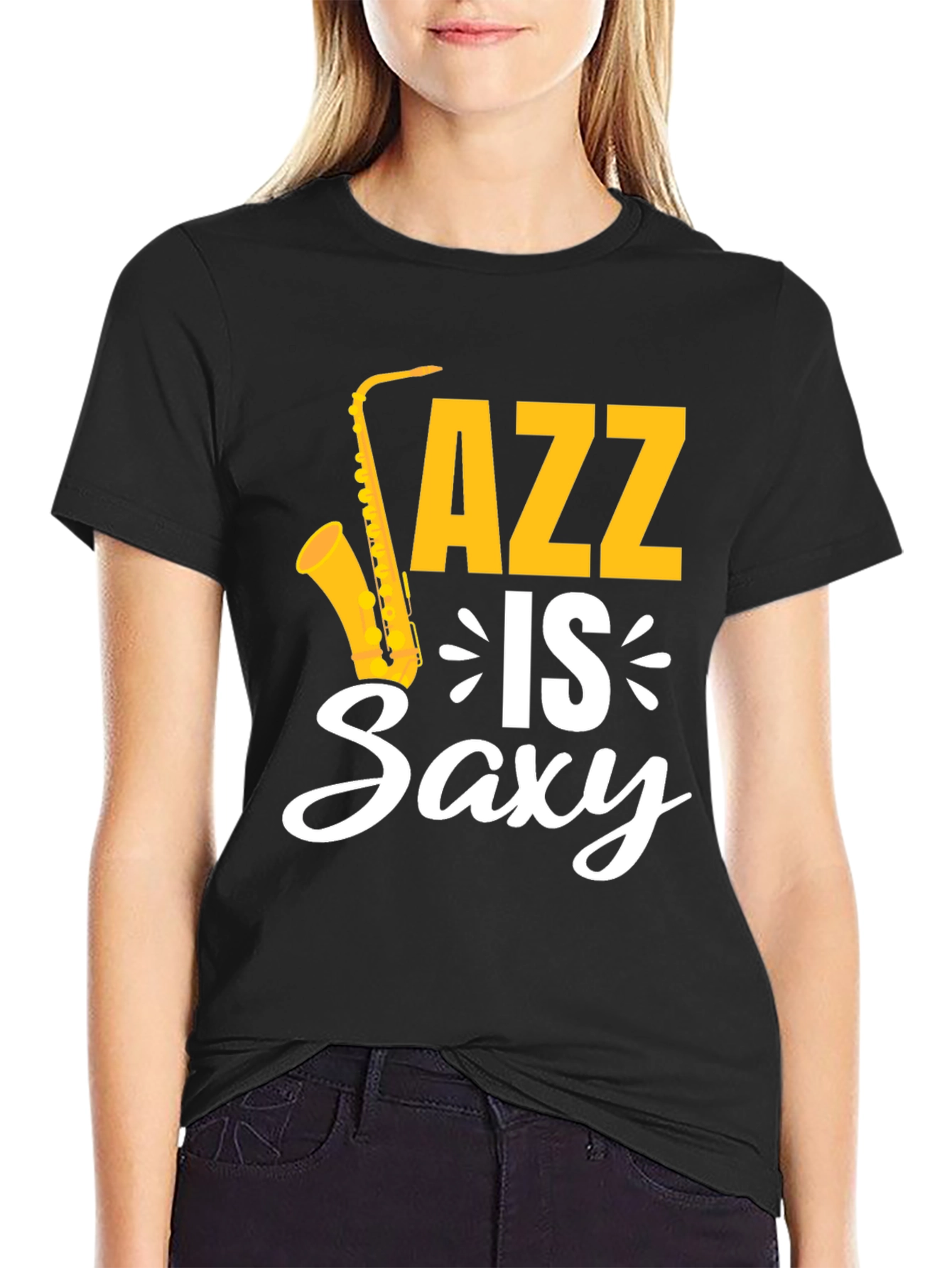 Jazz Is Saxy Mens Graphic T-Shirt