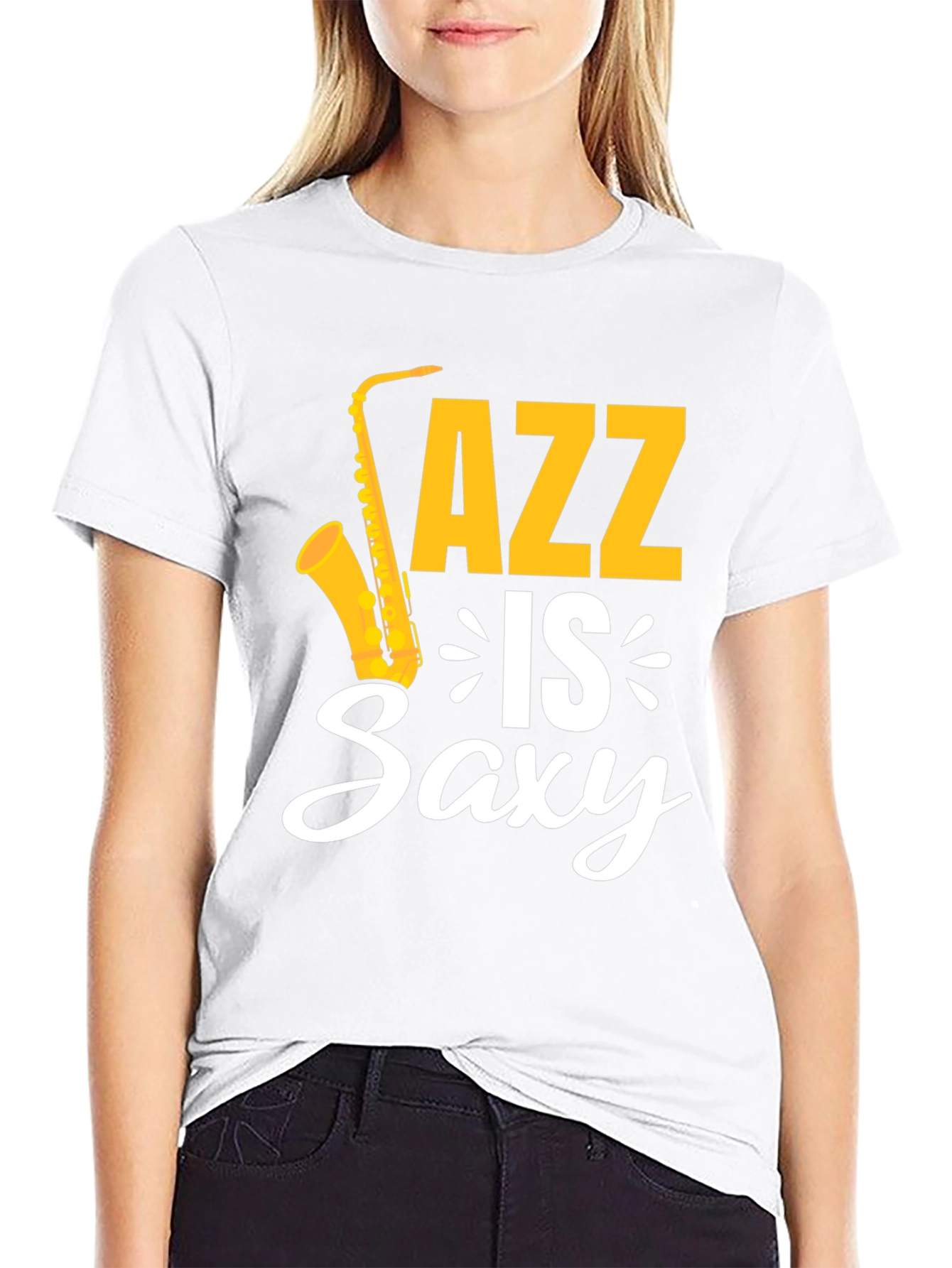 Jazz Is Saxy Mens Graphic T-Shirt