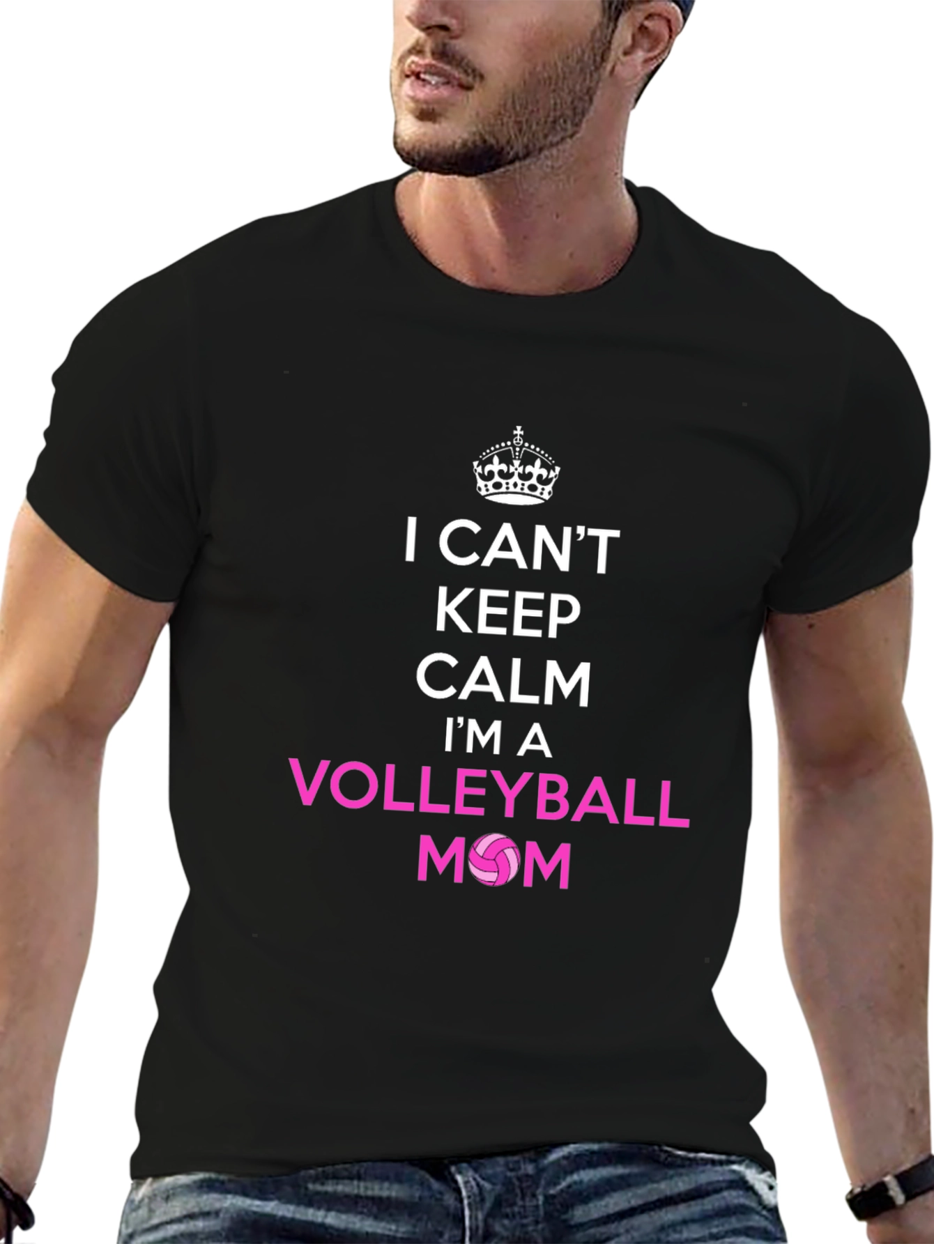 Volleyball Mom T-Shirt - I Cant Keep Calm