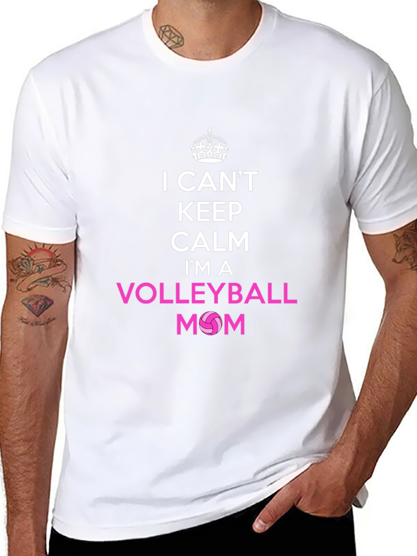 Volleyball Mom T-Shirt - I Cant Keep Calm