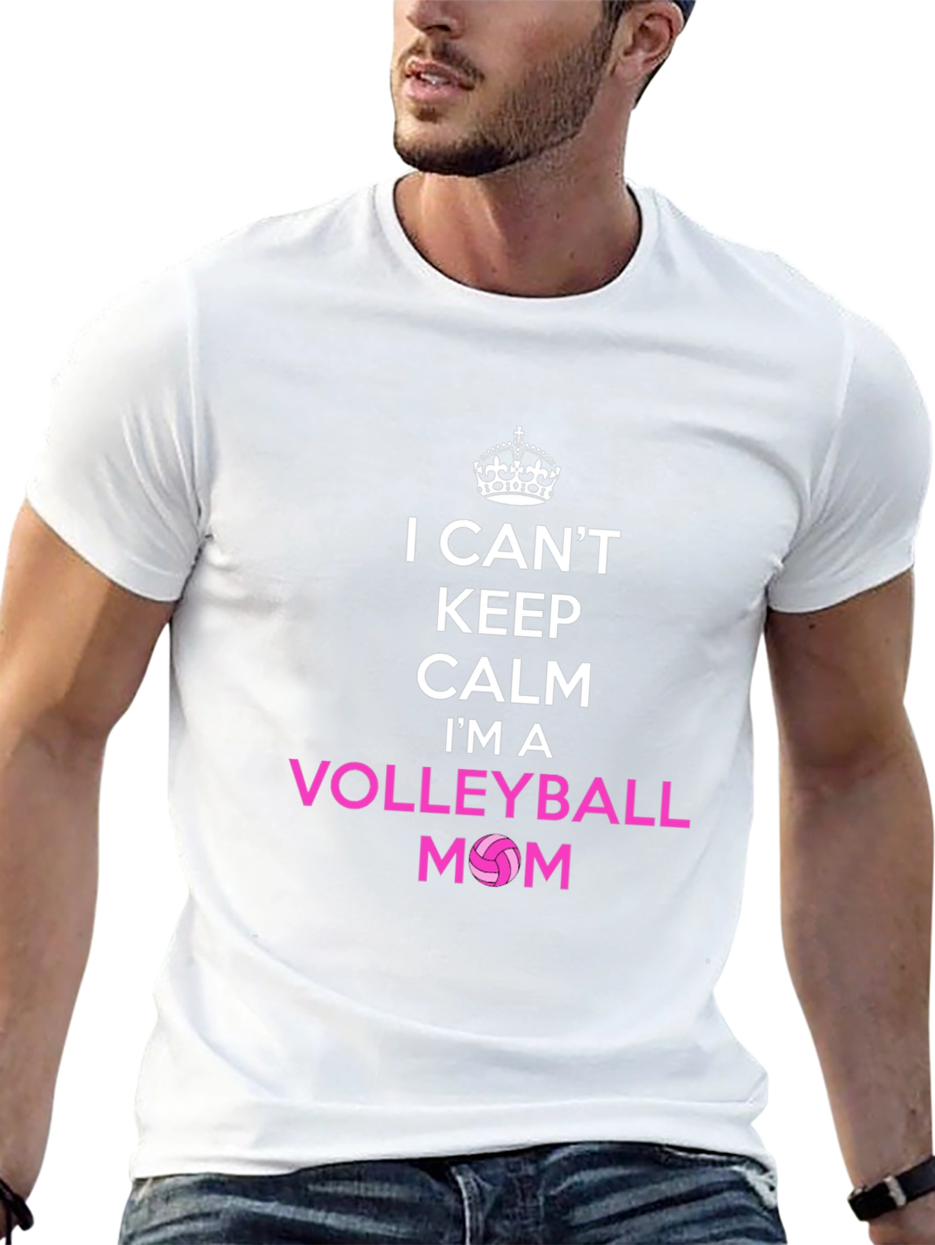 Volleyball Mom T-Shirt - I Cant Keep Calm