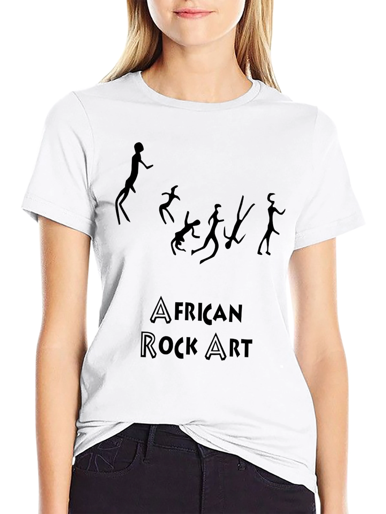 African Rock Art Graphic T-Shirt