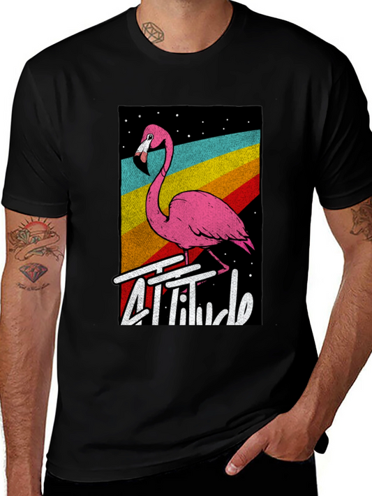 Retro Flamingo Attitude T-Shirt