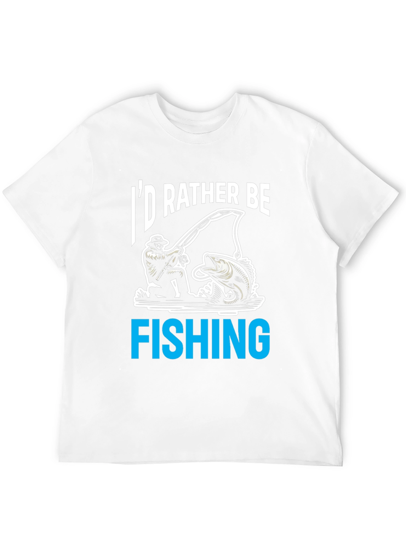 Id Rather Be Fishing T-Shirt - Novelty Tee