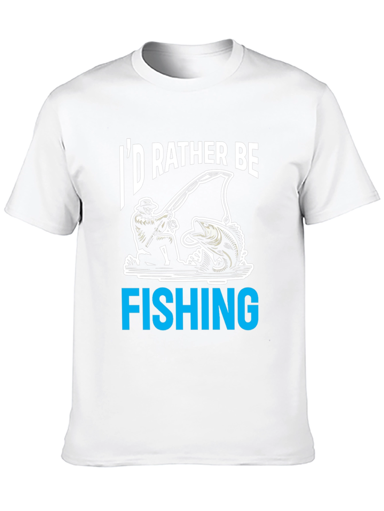 Id Rather Be Fishing T-Shirt - Novelty Tee