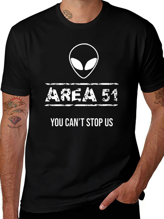 Area 51 T-Shirt - You Cant Stop Us Alien Graphic Tee