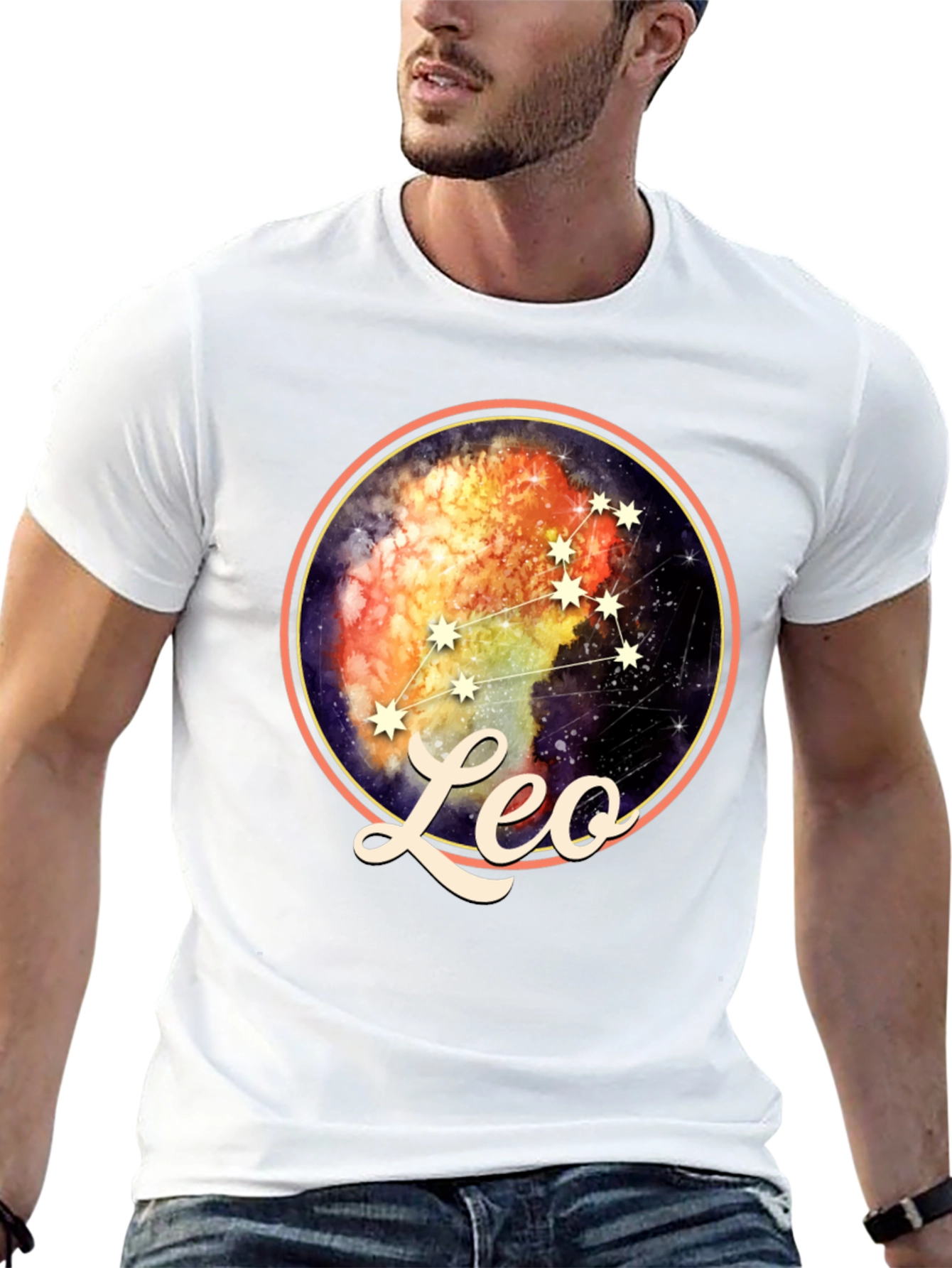 Leo Zodiac Constellation Graphic T-Shirt