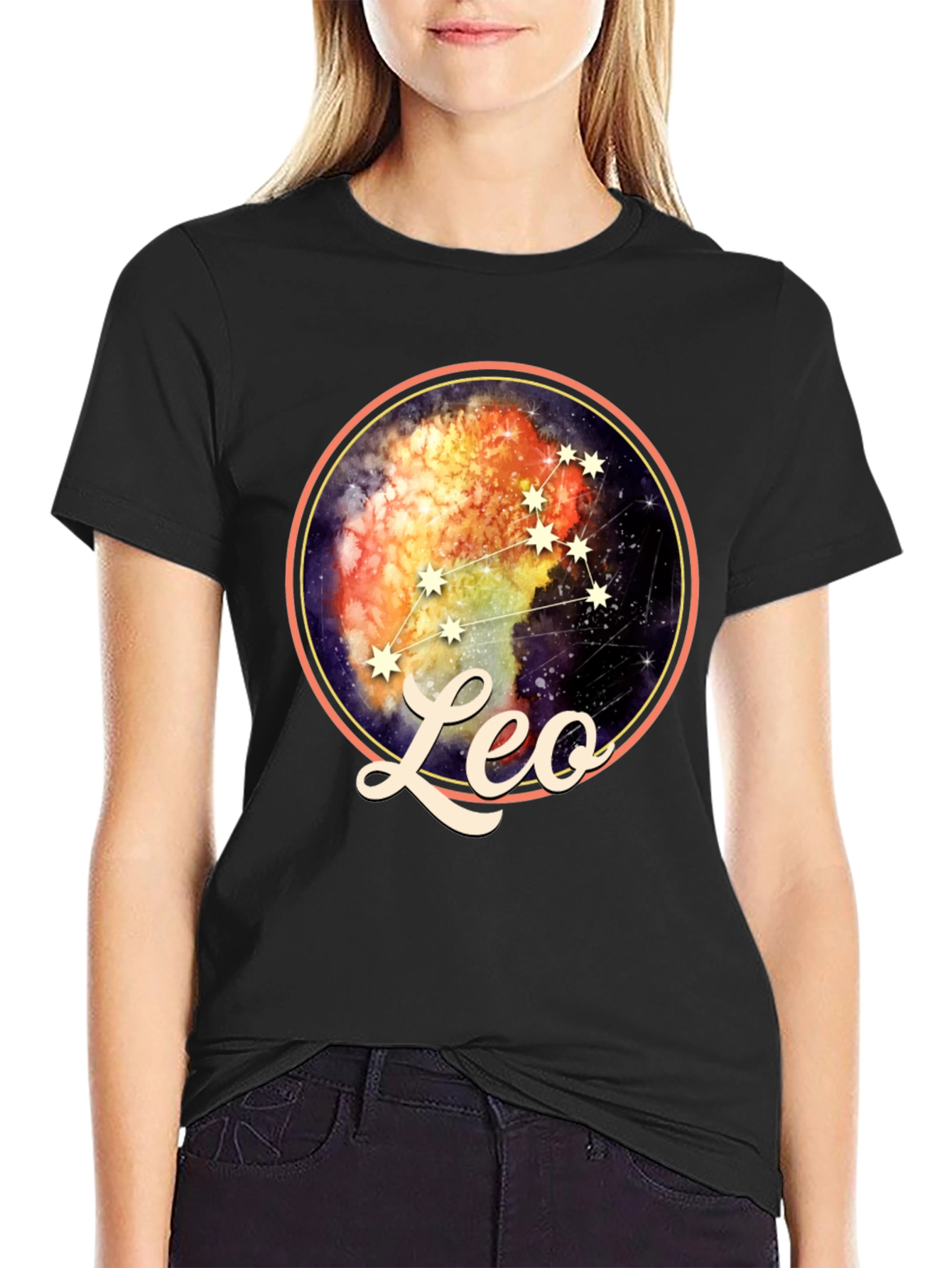 Leo Zodiac Constellation Graphic T-Shirt
