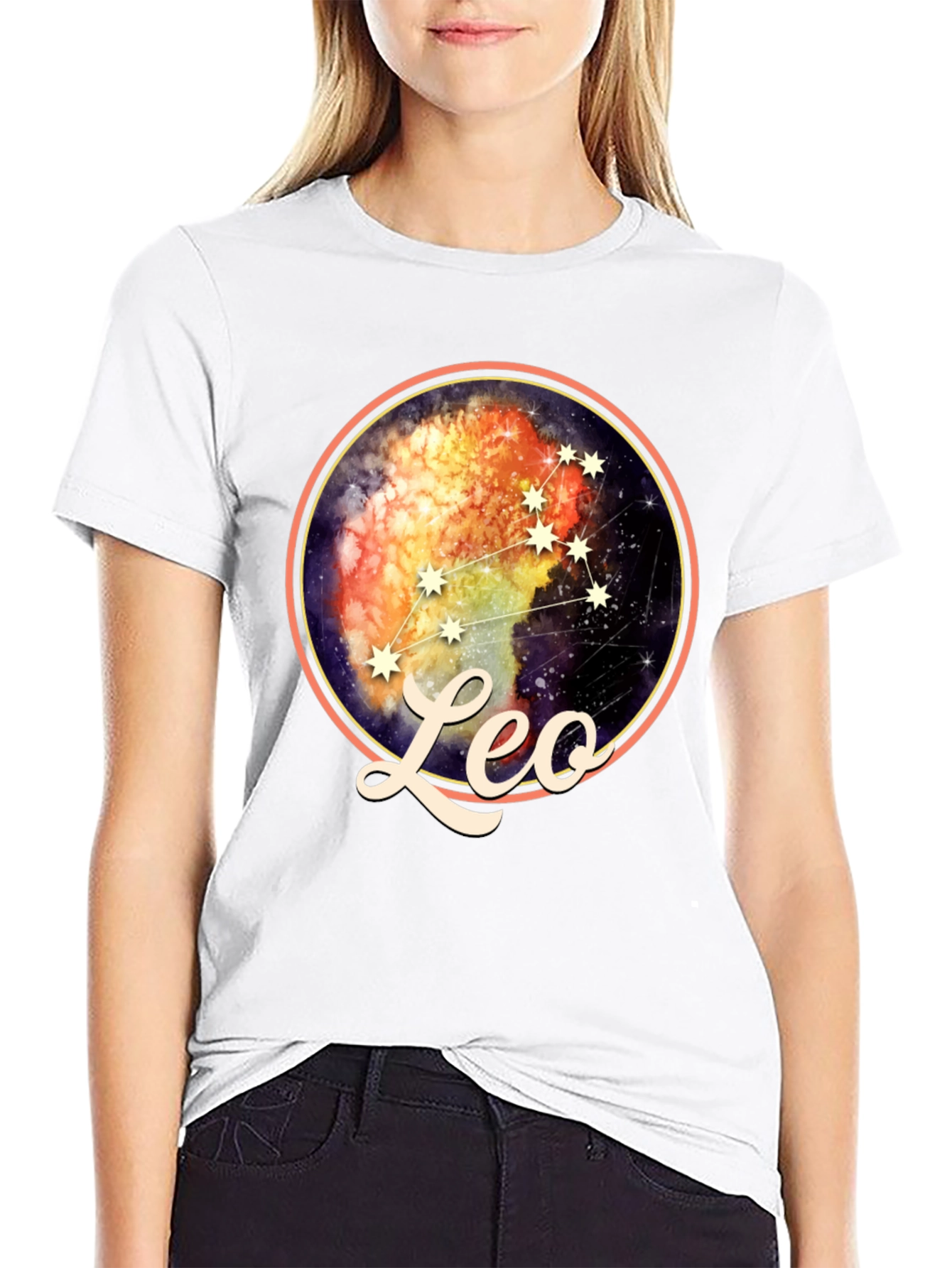 Leo Zodiac Constellation Graphic T-Shirt