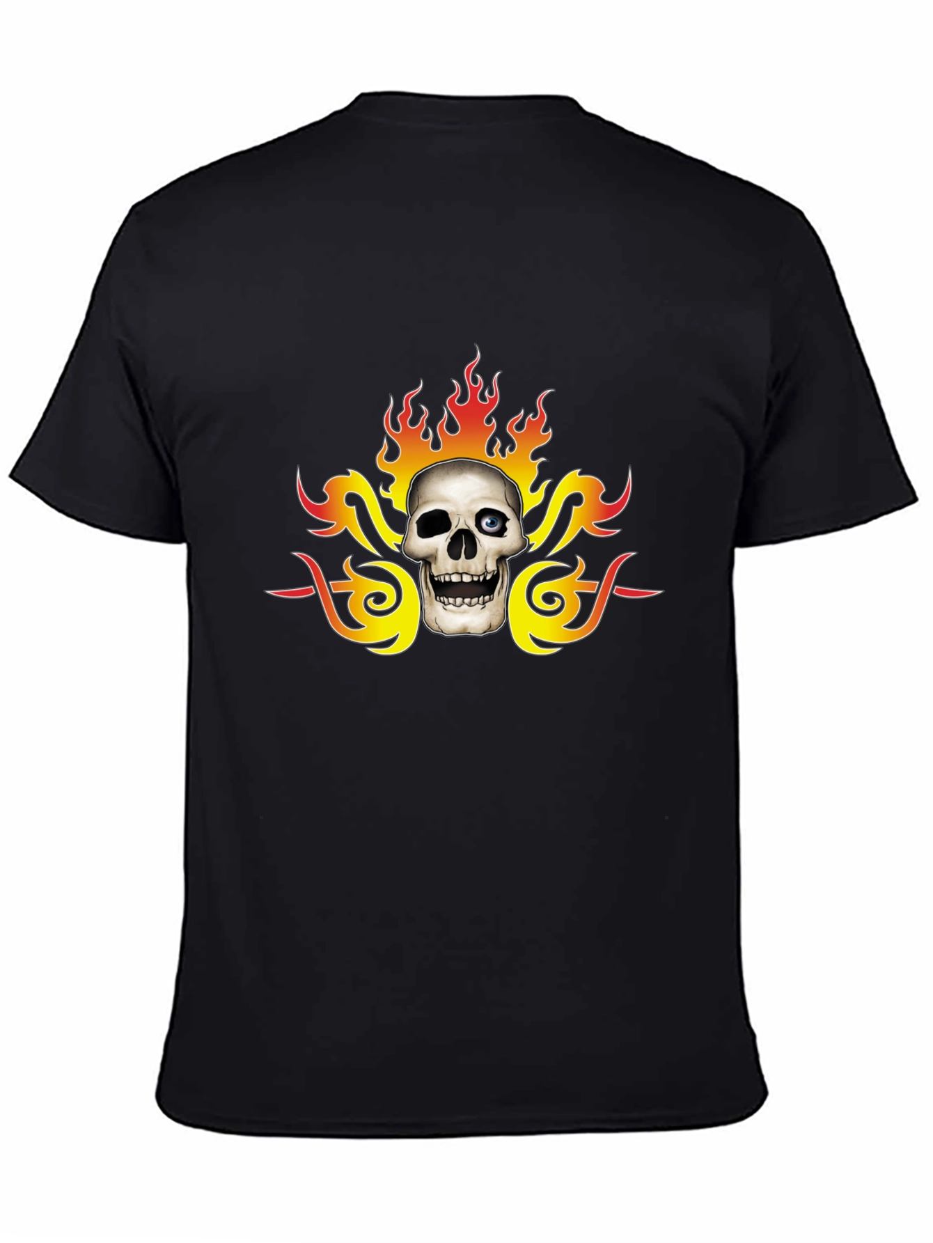 Skull & Flames Graphic Tee