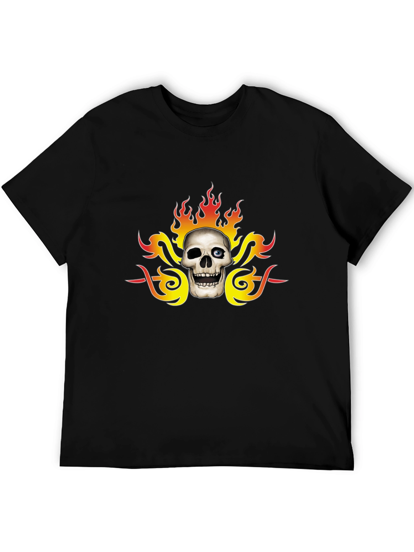 Skull & Flames Graphic Tee
