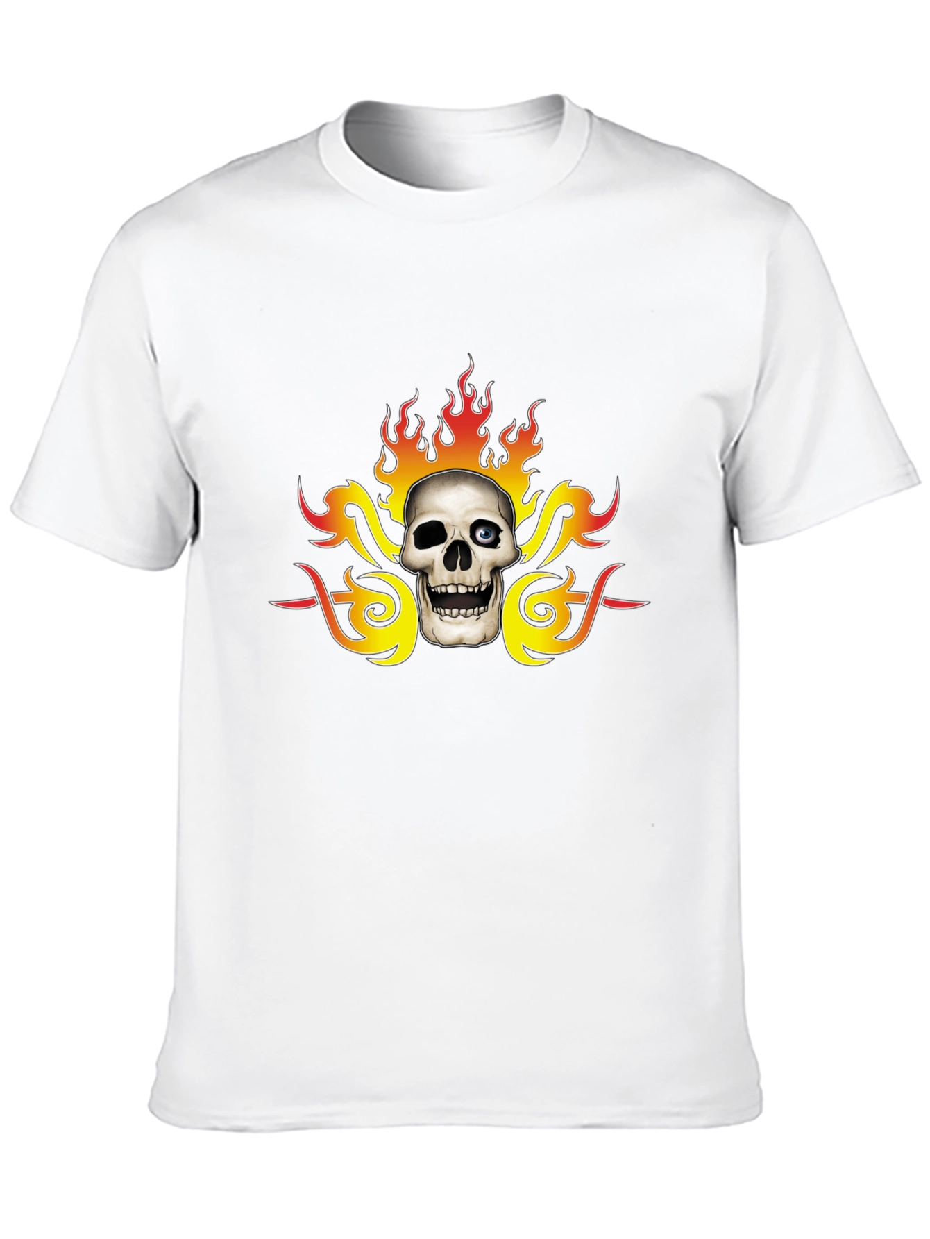 Skull & Flames Graphic Tee