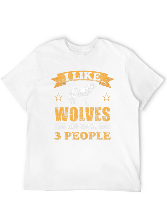 I Like Wolves T-Shirt - Funny Animal Lover Tee