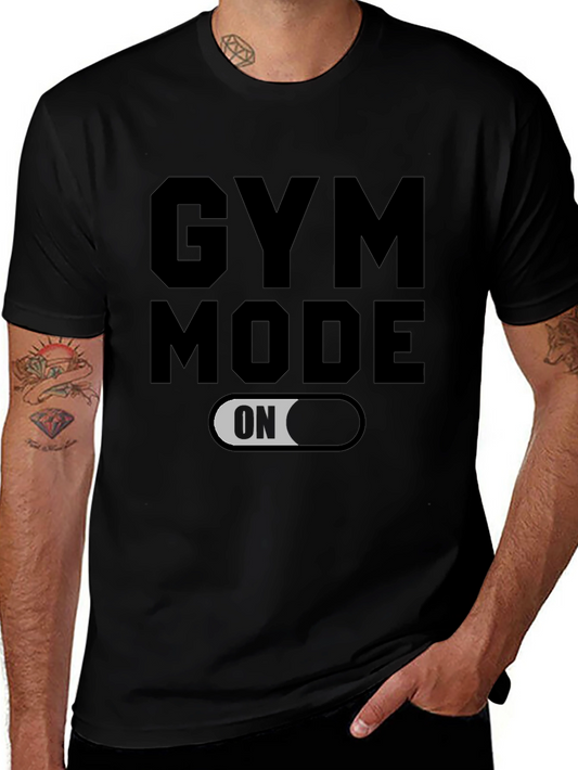 Gym Mode On Black T-Shirt