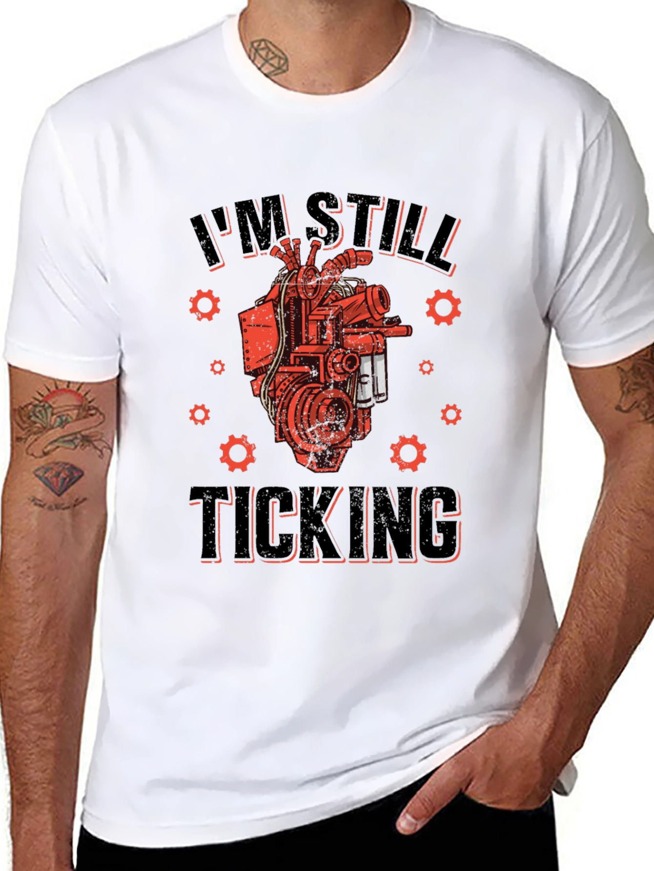 Im Still Ticking Steampunk Heart T-Shirt