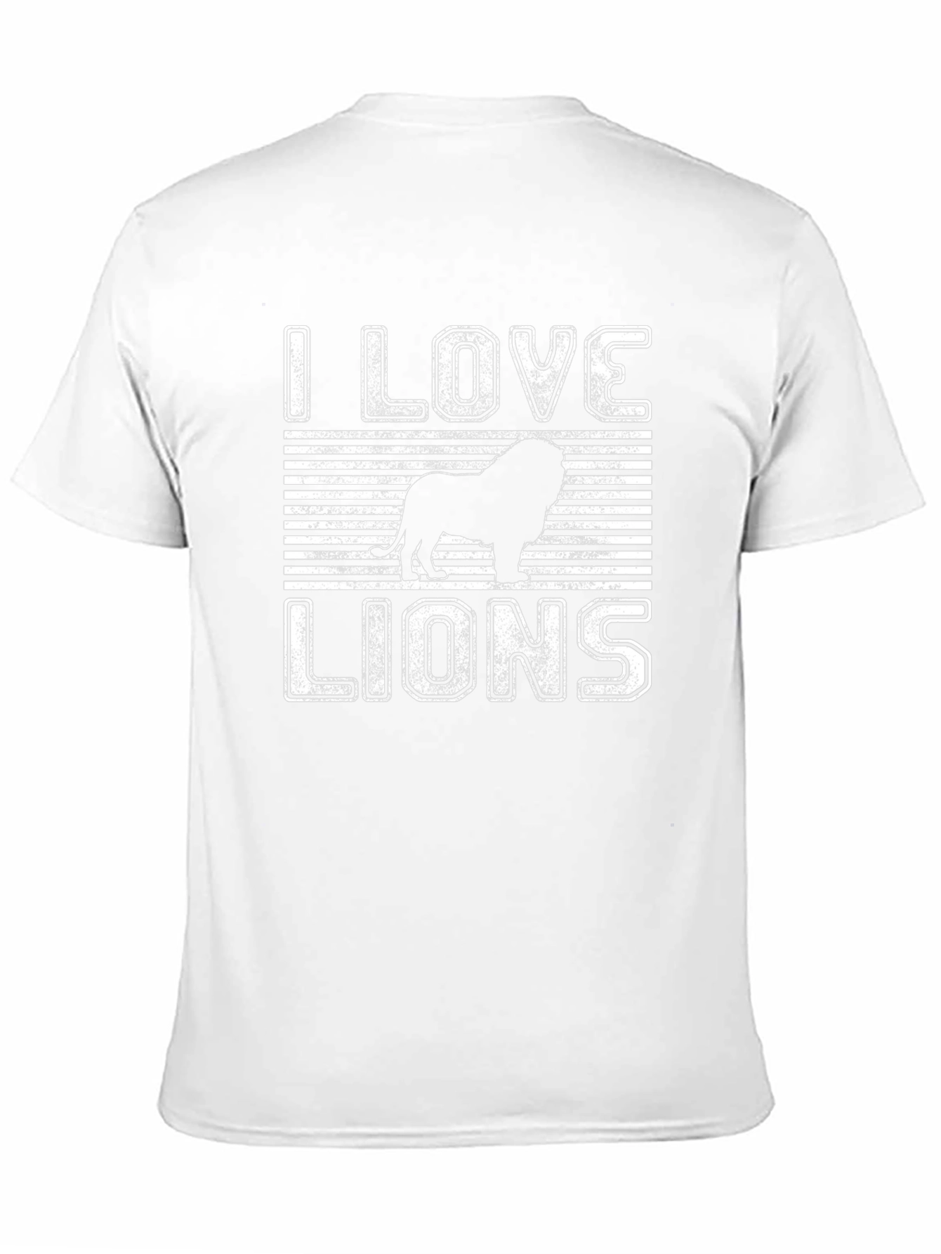 I Love Lions Graphic Tee - Black Cotton