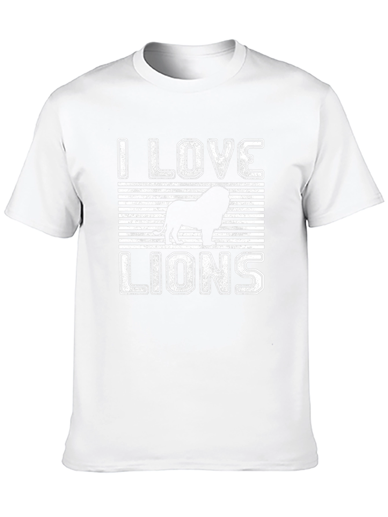 I Love Lions Graphic Tee - Black Cotton