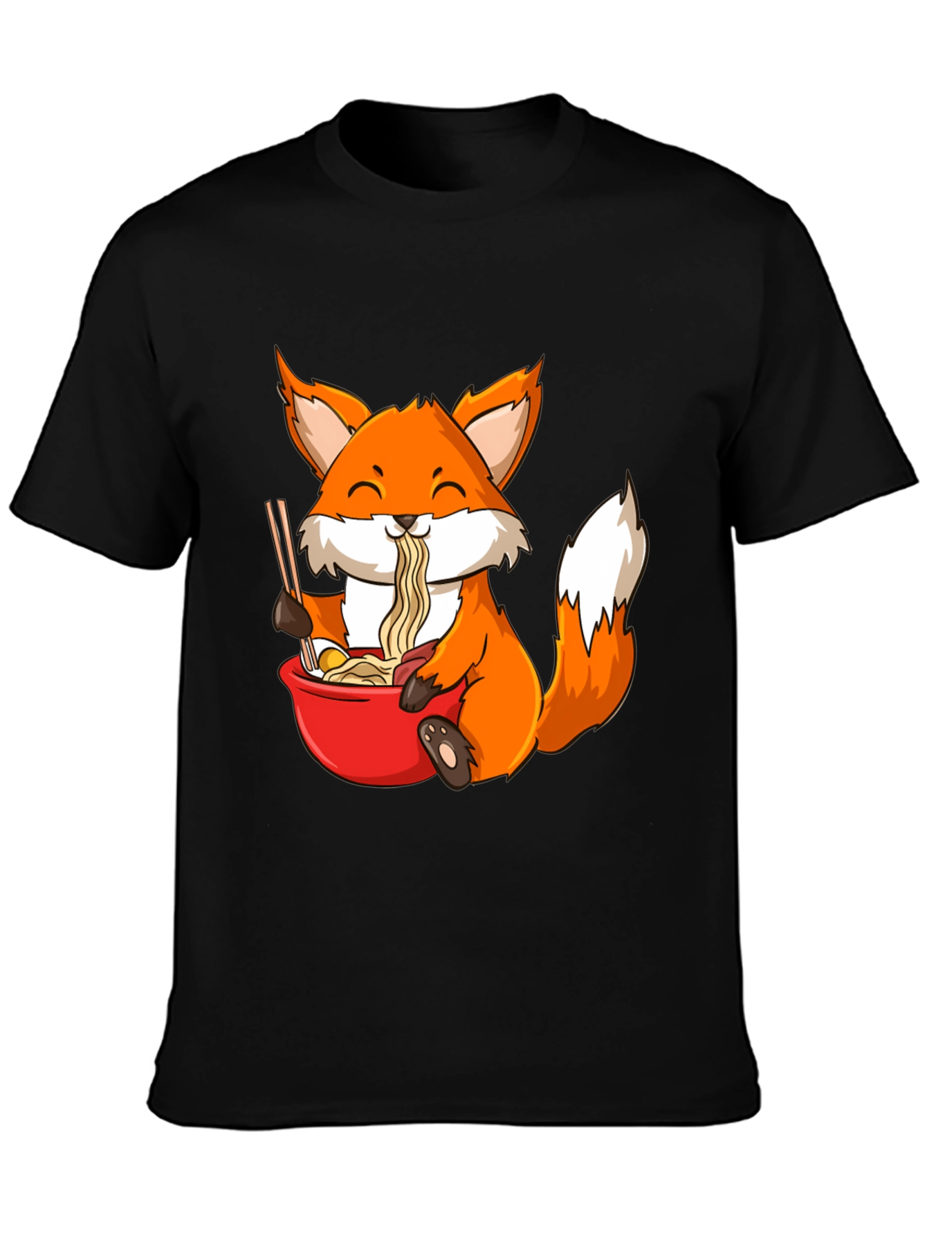 Fox Ramen T-Shirt - Cute Anime Style Tee