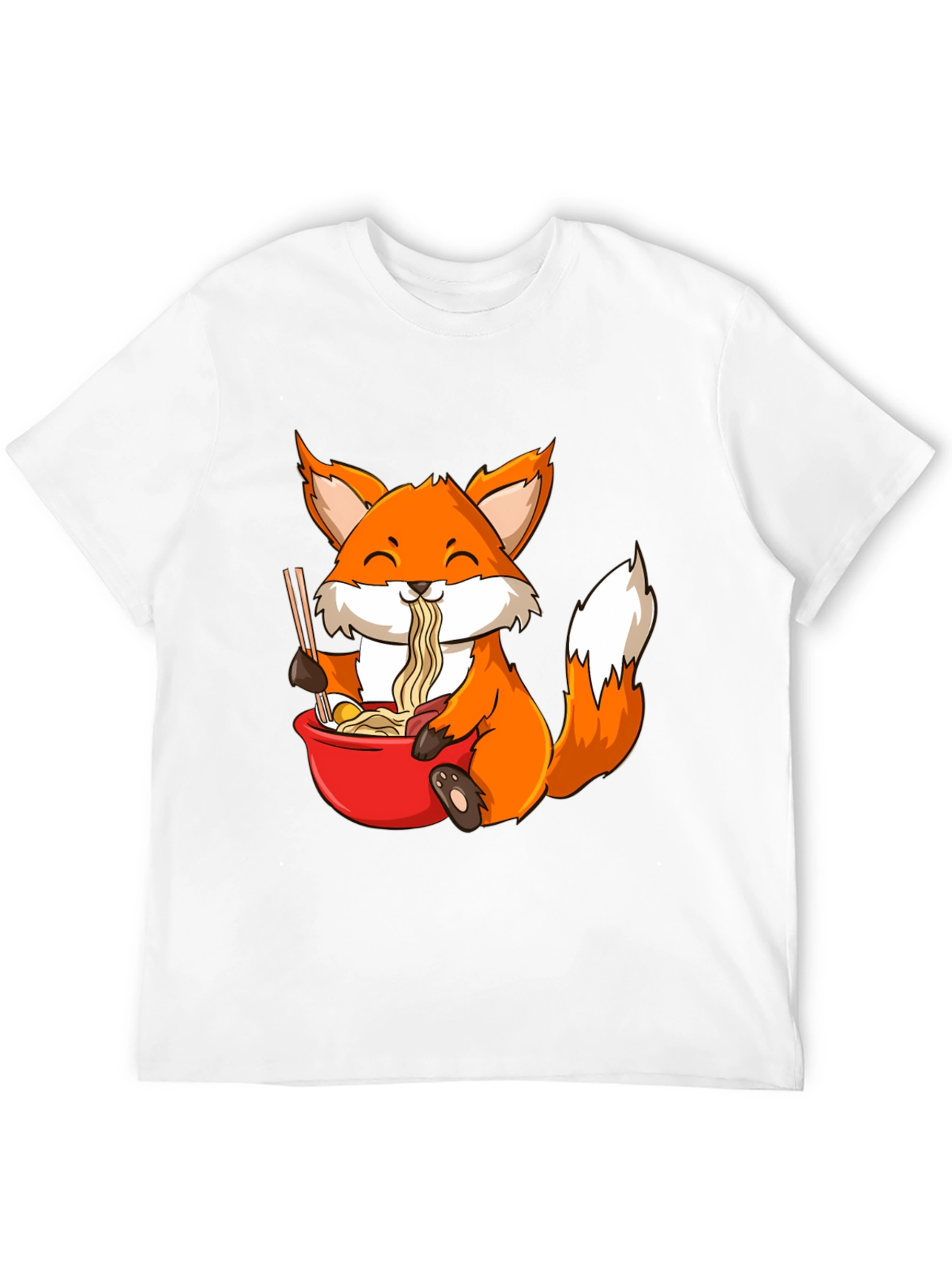 Fox Ramen T-Shirt - Cute Anime Style Tee