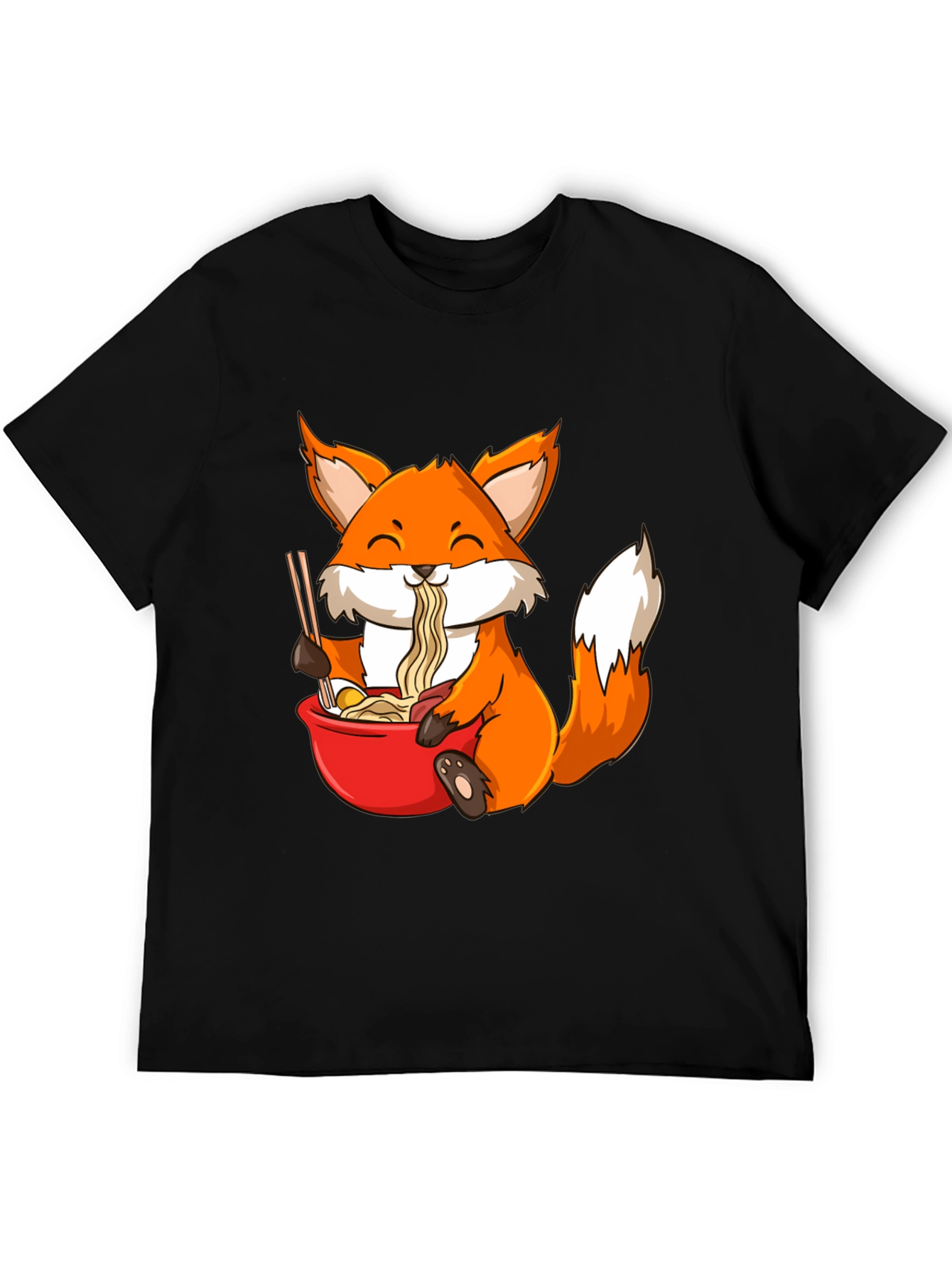 Fox Ramen T-Shirt - Cute Anime Style Tee