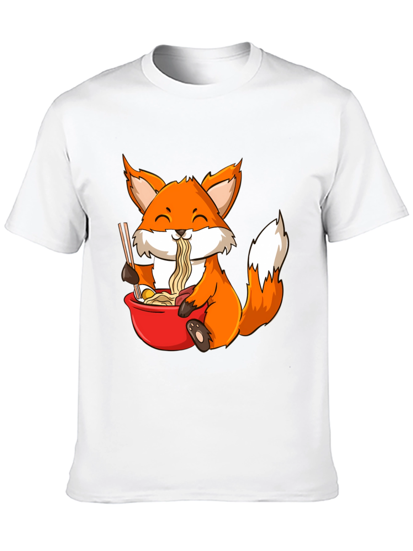 Fox Ramen T-Shirt - Cute Anime Style Tee