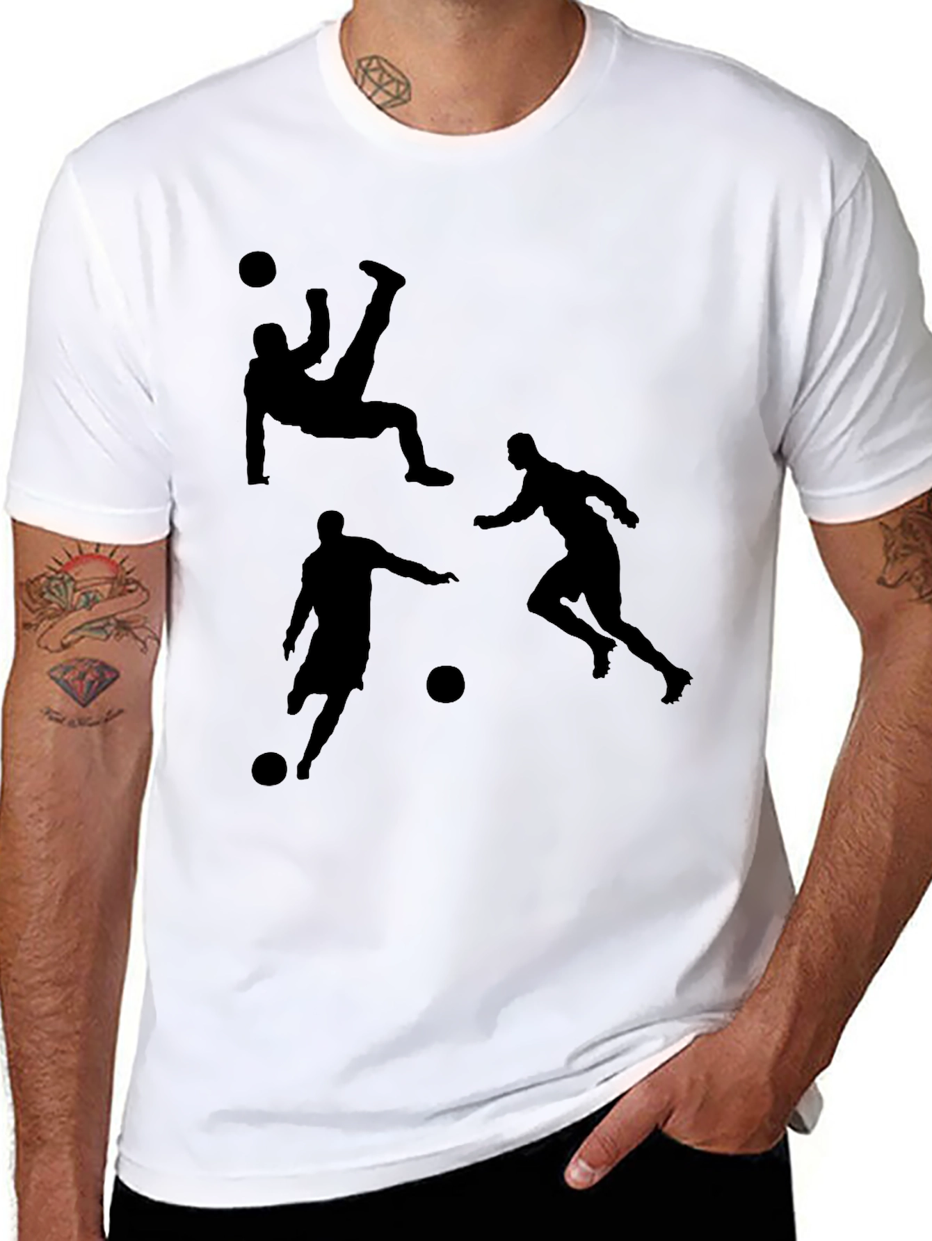 Soccer Silhouette Graphic Tee